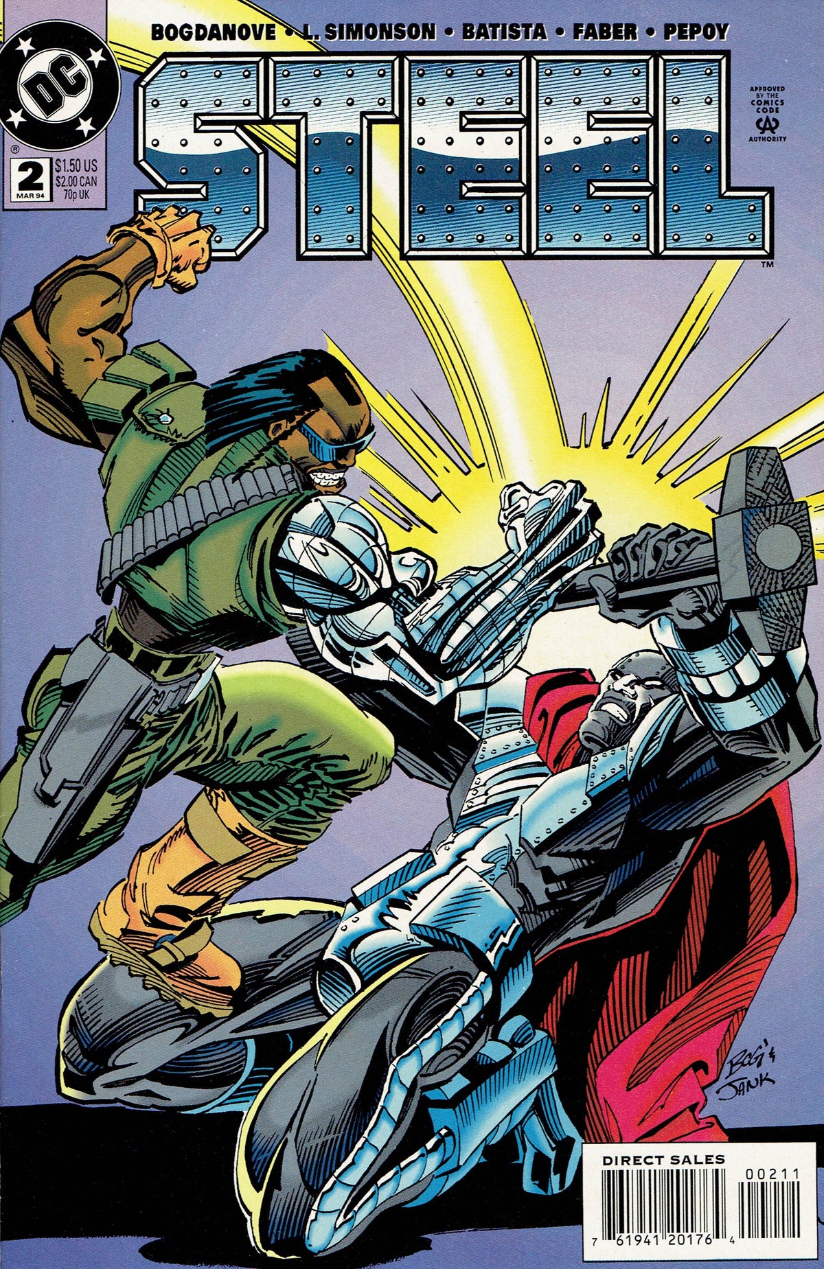 Steel #2 CVR A DC Comics 1994 FN