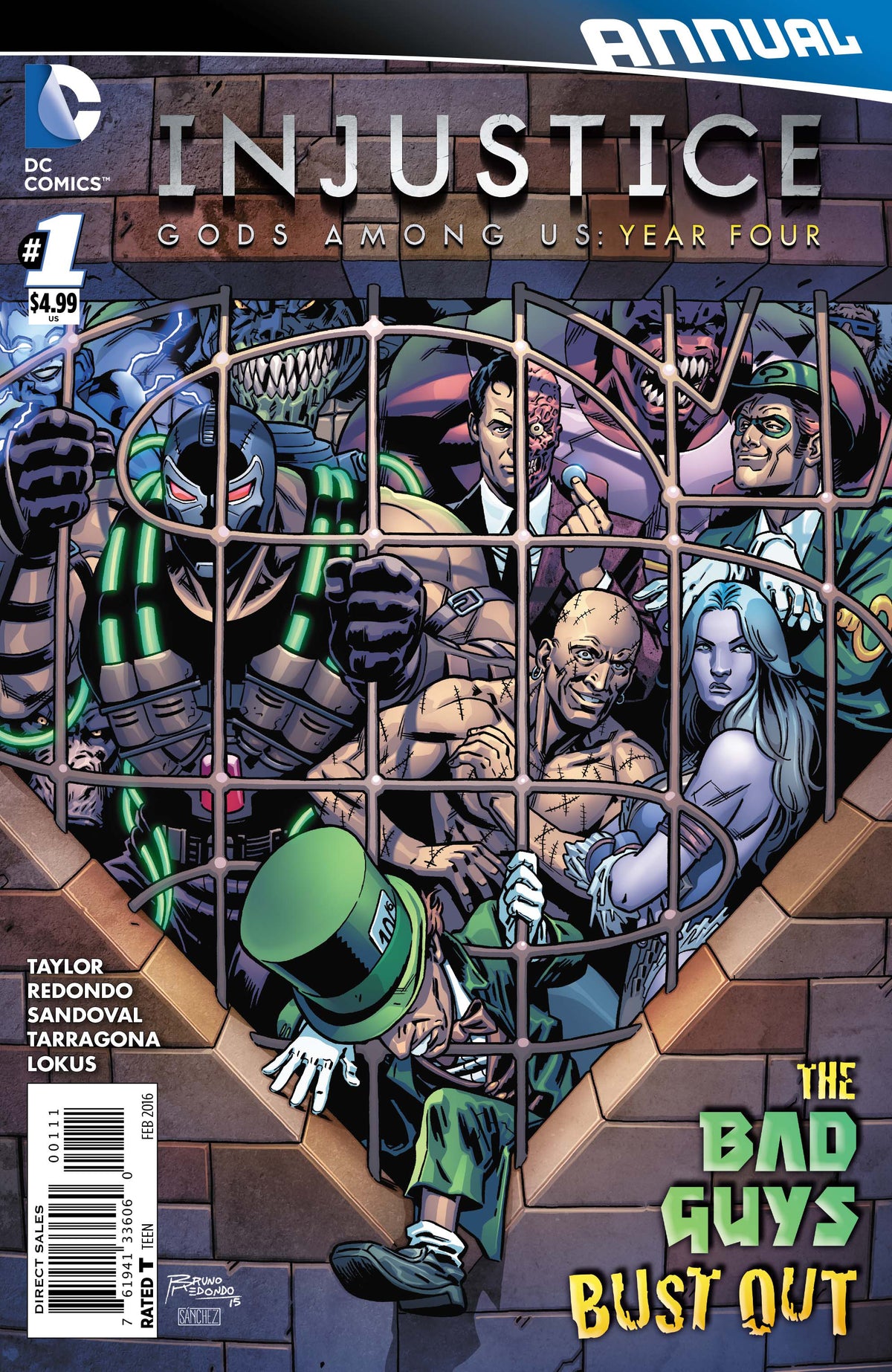 Injustice: Gods Among Us: Year Four Annual #1 CVR A dc comics 2015 FN