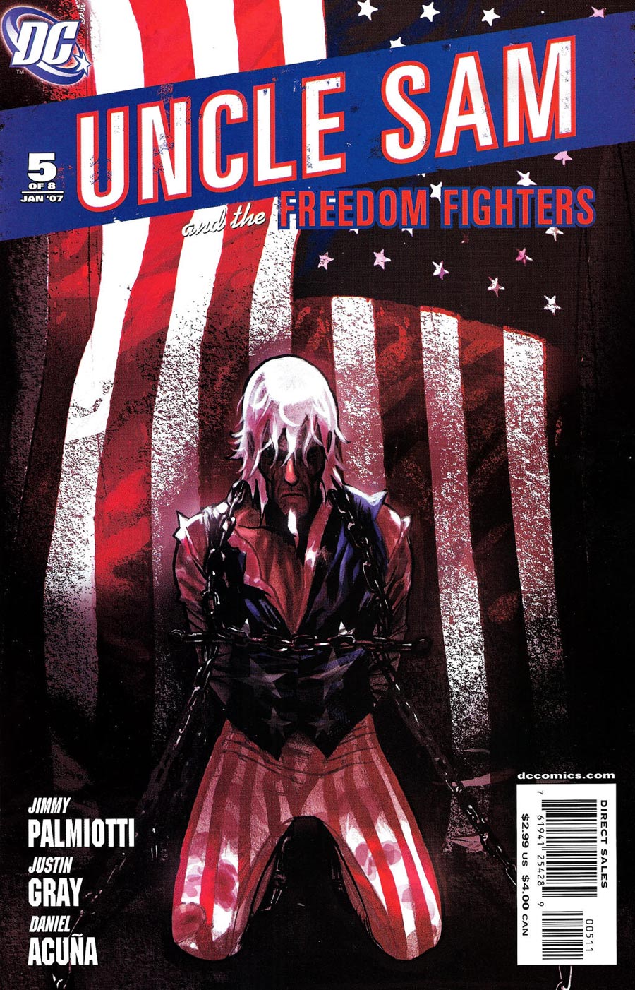 Uncle Sam and the Freedom Fighters #5 CVR A DC Comics 2007 FN