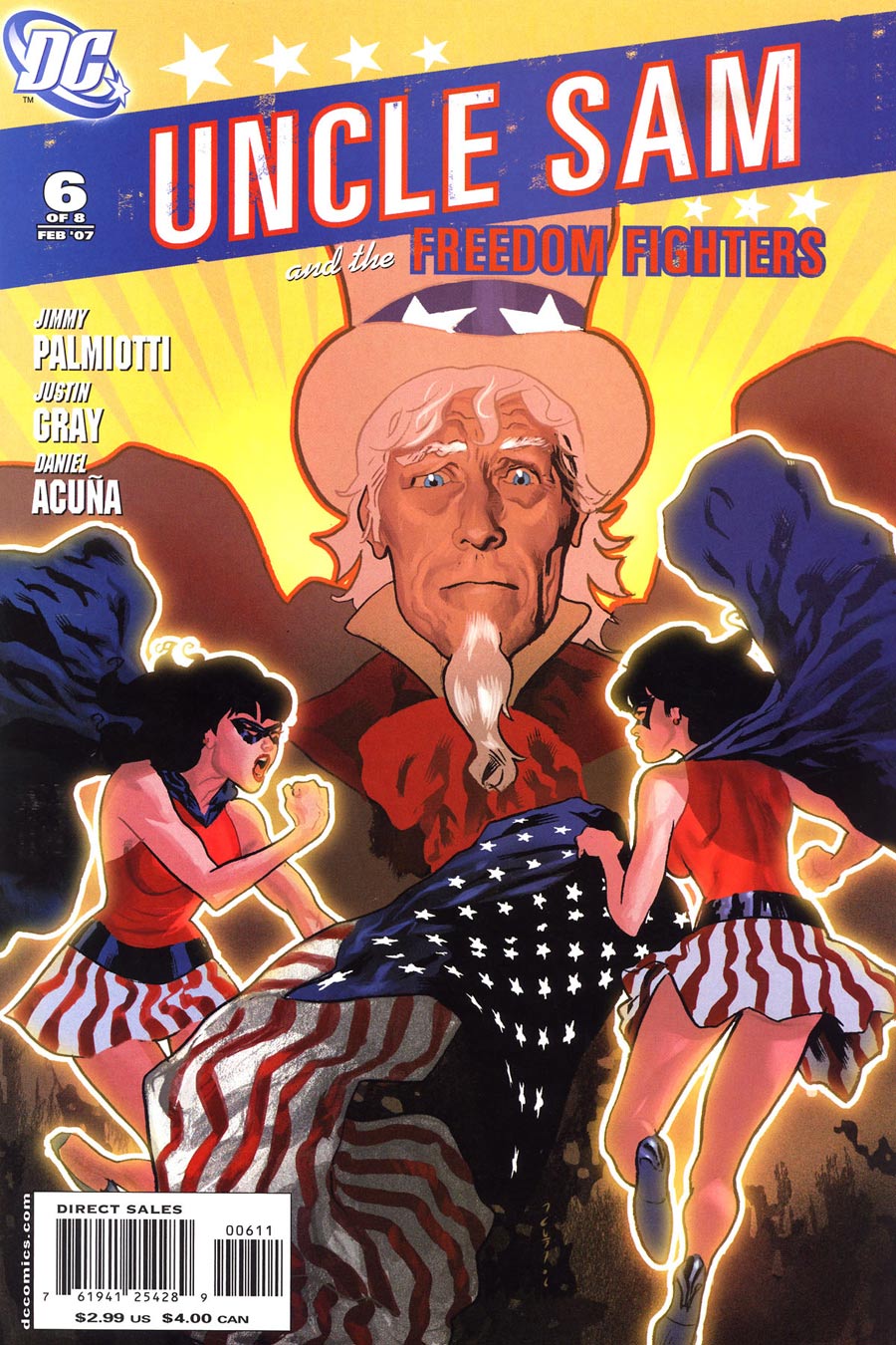 Uncle Sam and the Freedom Fighters #6 CVR A DC Comics 2007 FN