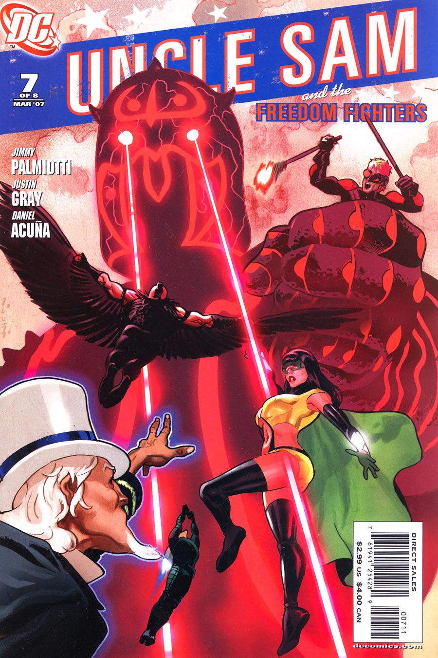 Uncle Sam and the Freedom Fighters #7 CVR A DC Comics 2007 FN