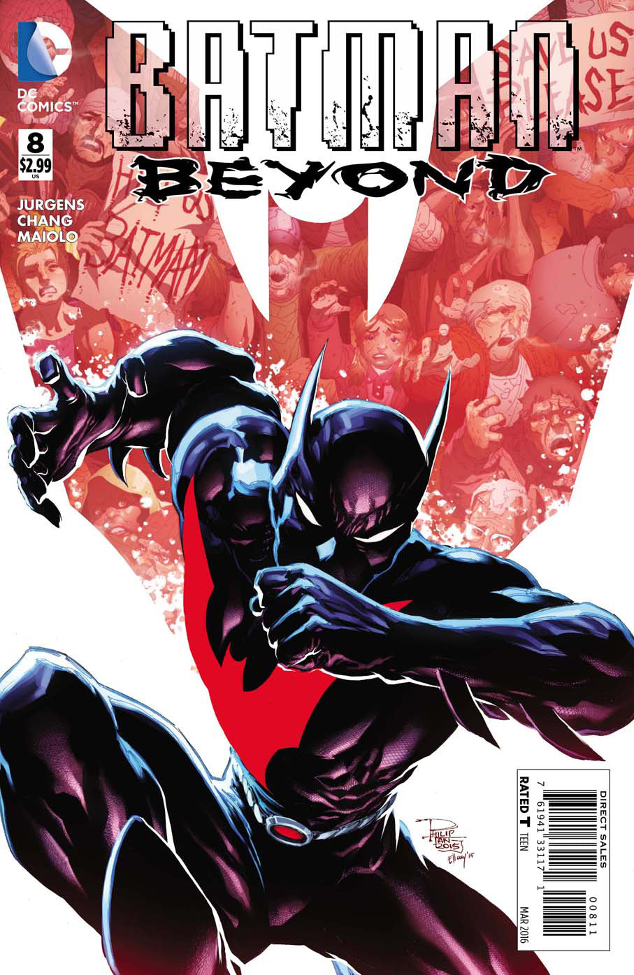 Batman Beyond #8 CVR A DC Comics 2016 VF