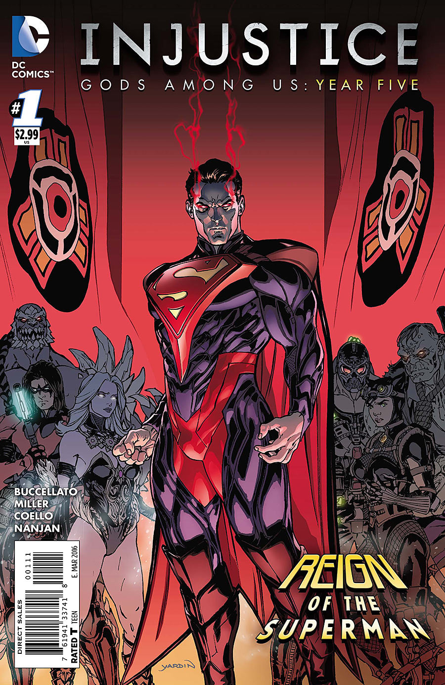 Injustice: Gods Among Us Year Five #1 CVR A dc comics 2016 FN