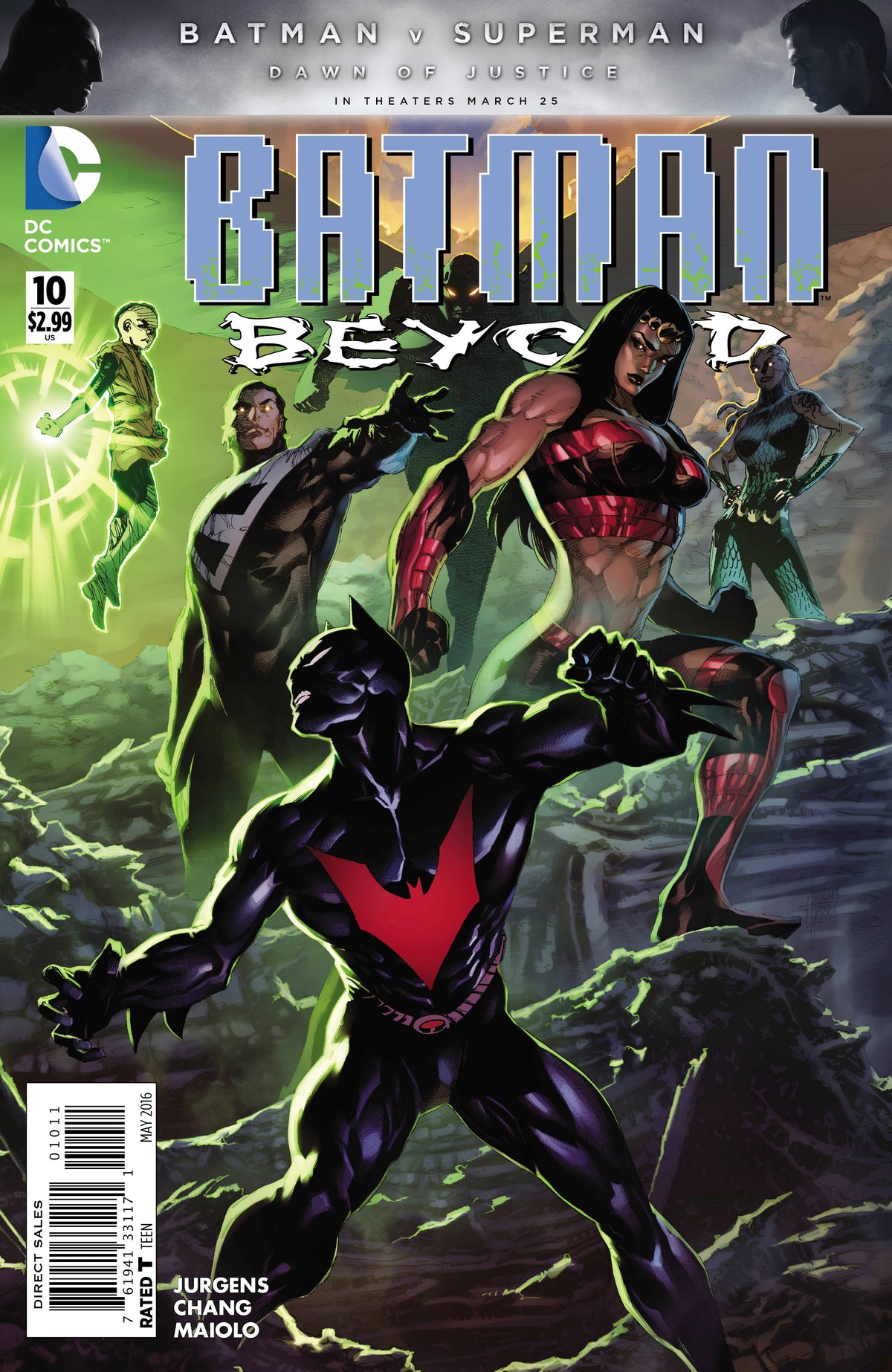 Batman Beyond #10 CVR A DC Comics 2016 VF