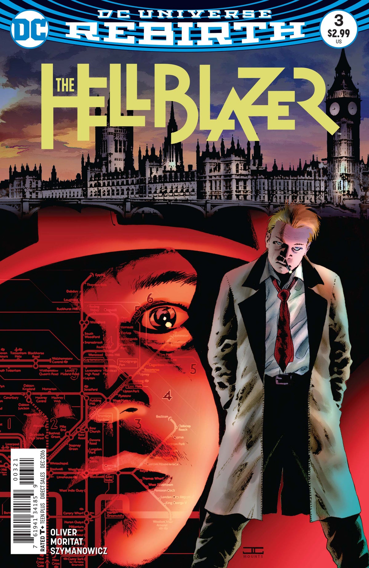 The Hellblazer #3 CVR B DC Comics 2016 FN