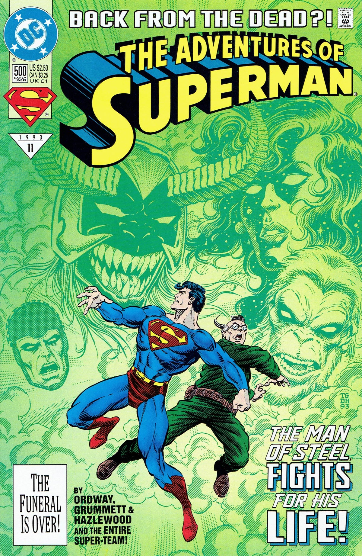 Adventures of Superman #500 CVR A DC Comics 1993 FN