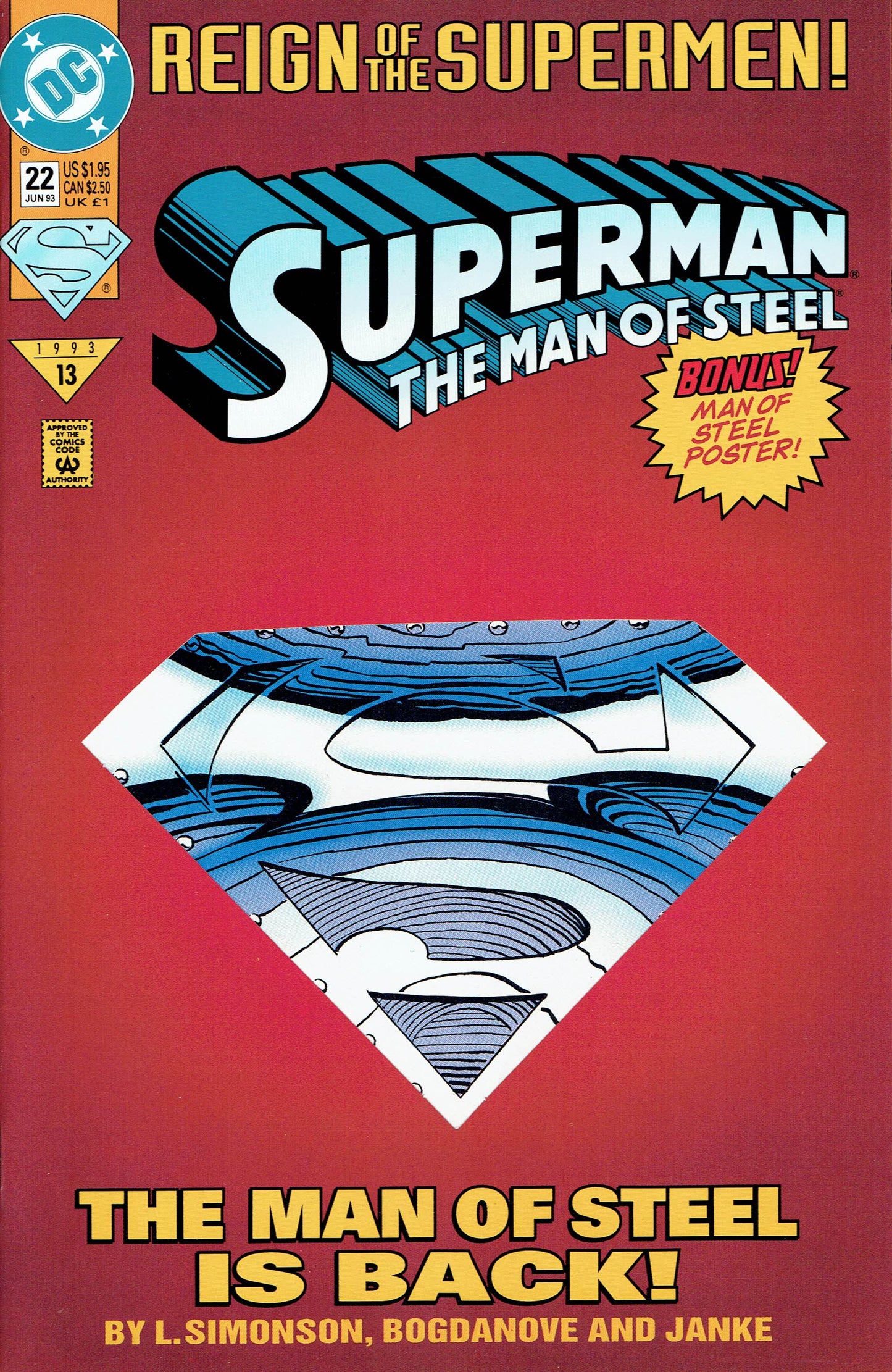 Superman: The Man of Steel #22 - CVR A (FN)