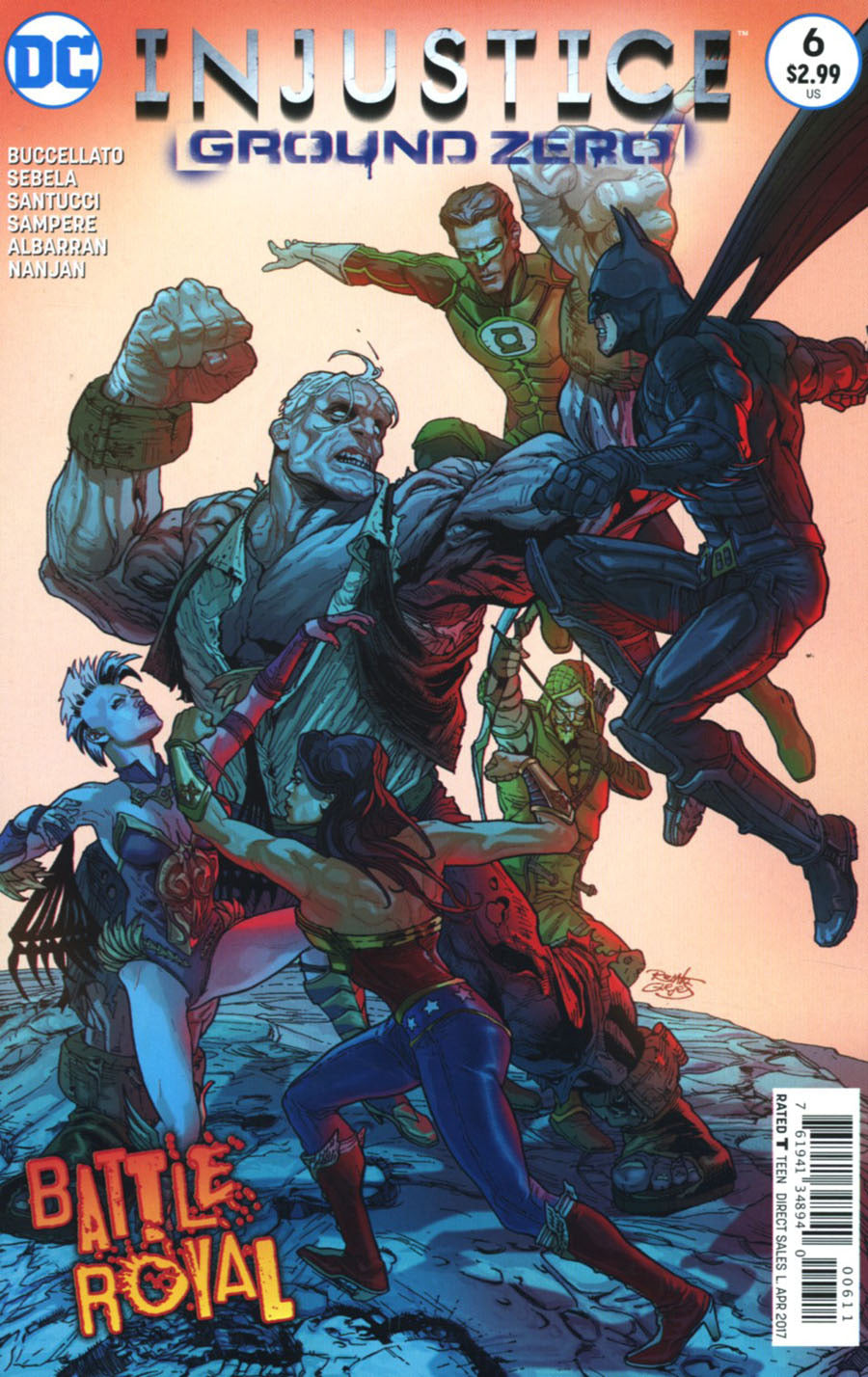 Injustice: Ground Zero #6 CVR A dc comics 2017 FN