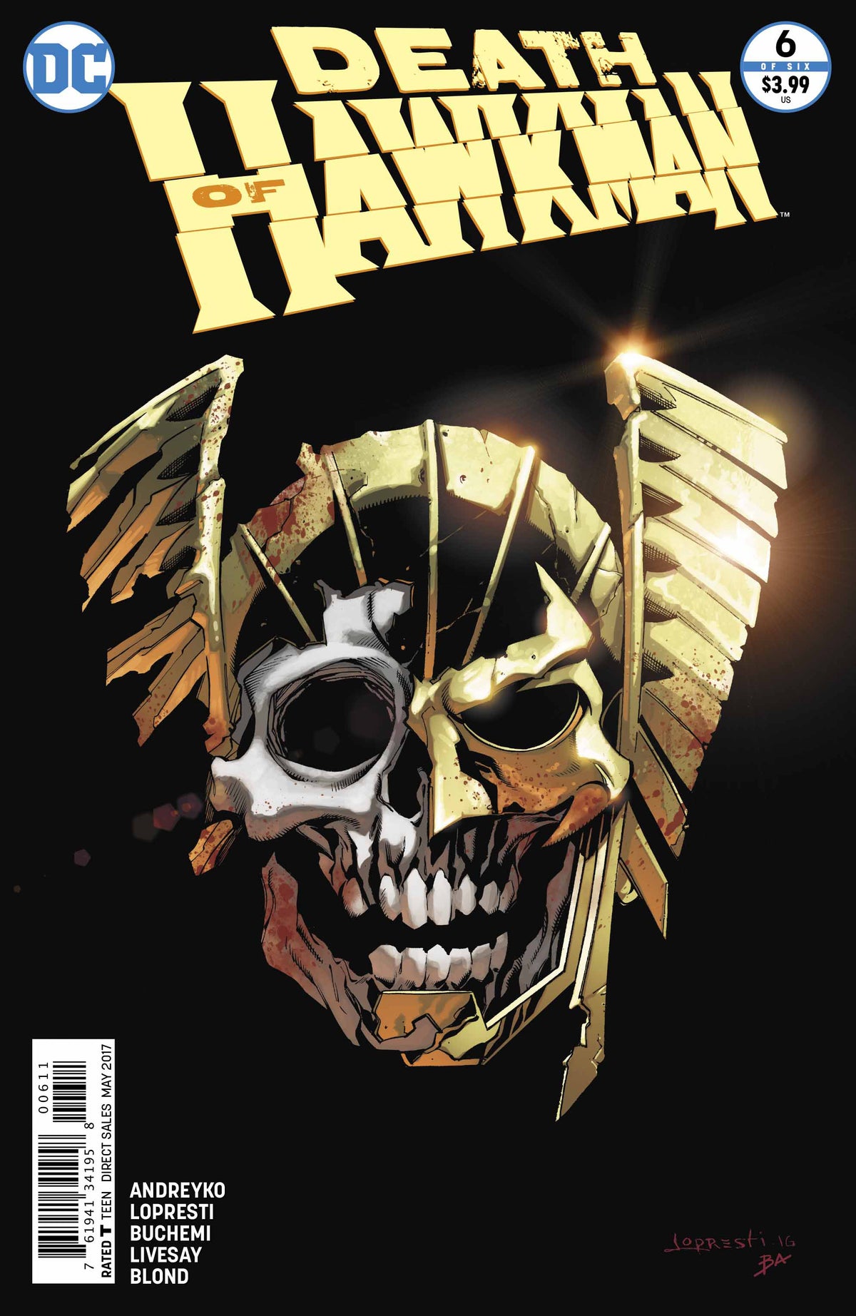 Death of Hawkman #6 - CVR A (FN)