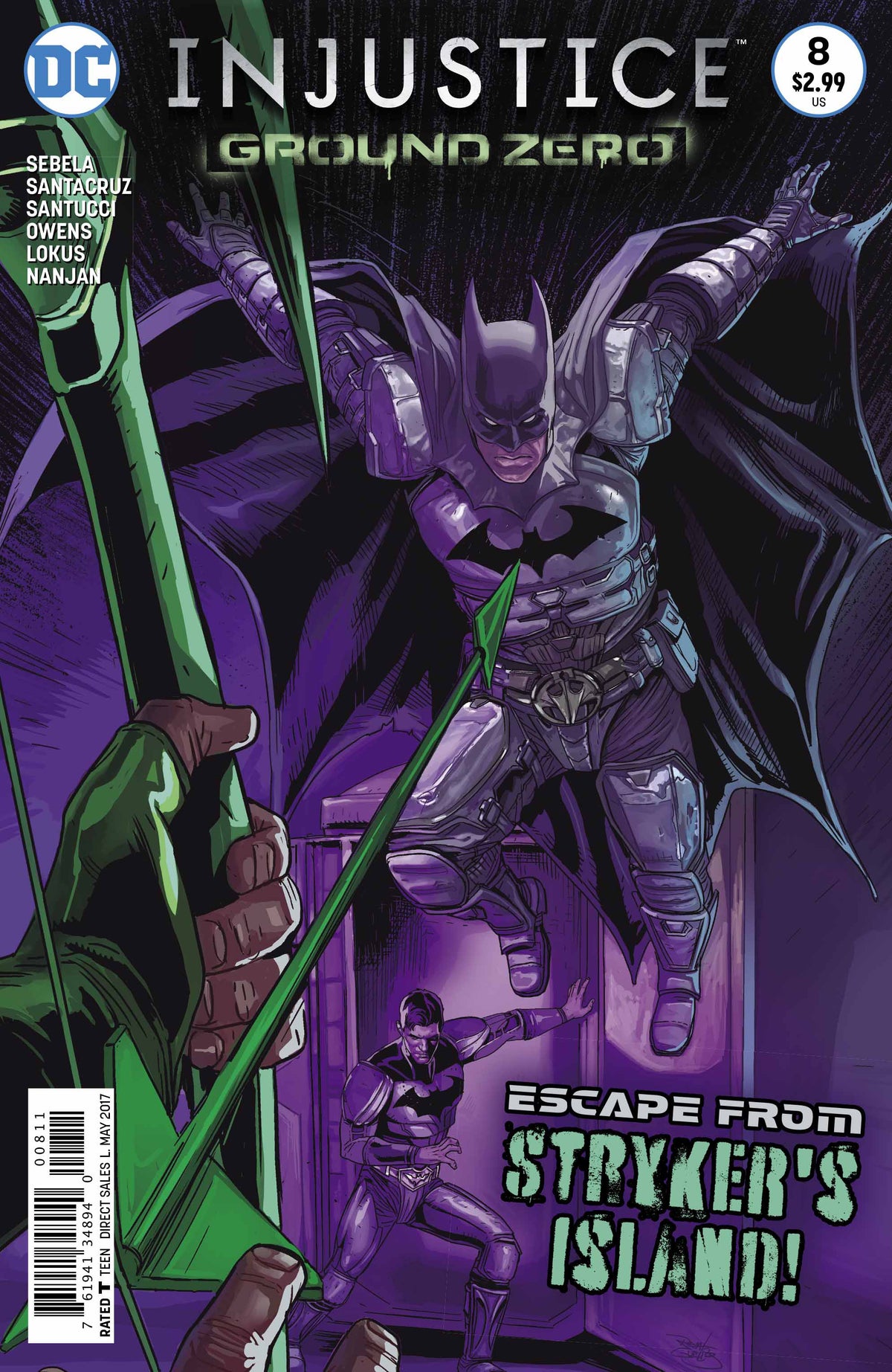 Injustice: Ground Zero #8 CVR A dc comics 2017 FN