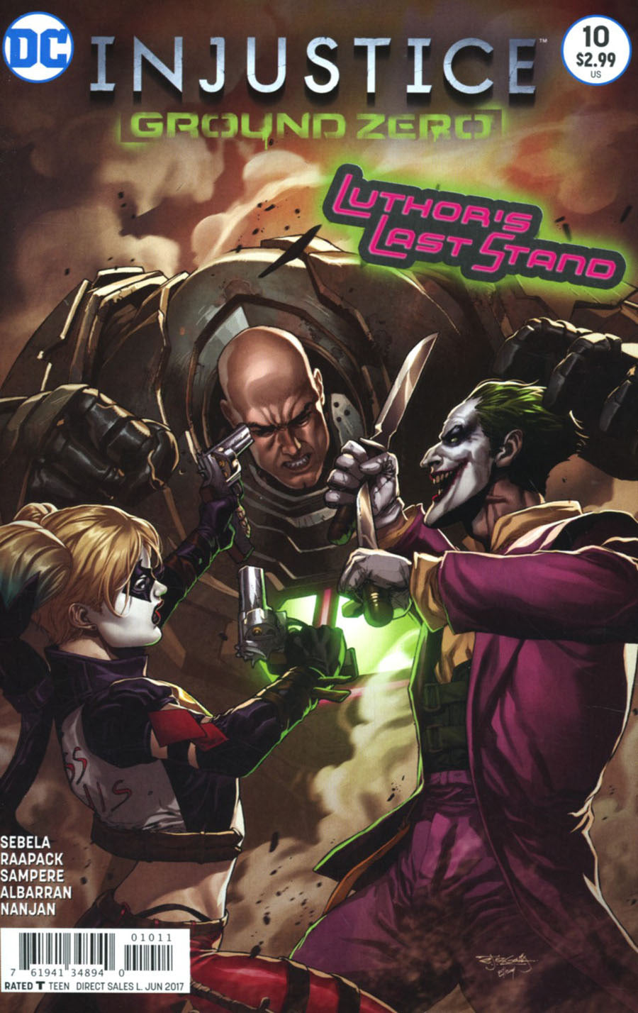 Injustice: Ground Zero #10 CVR A dc comics 2017 FN