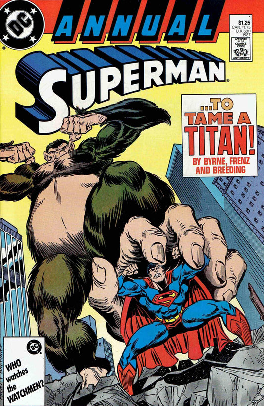 Superman Annual #1 CVR A DC Comics 1987 FN