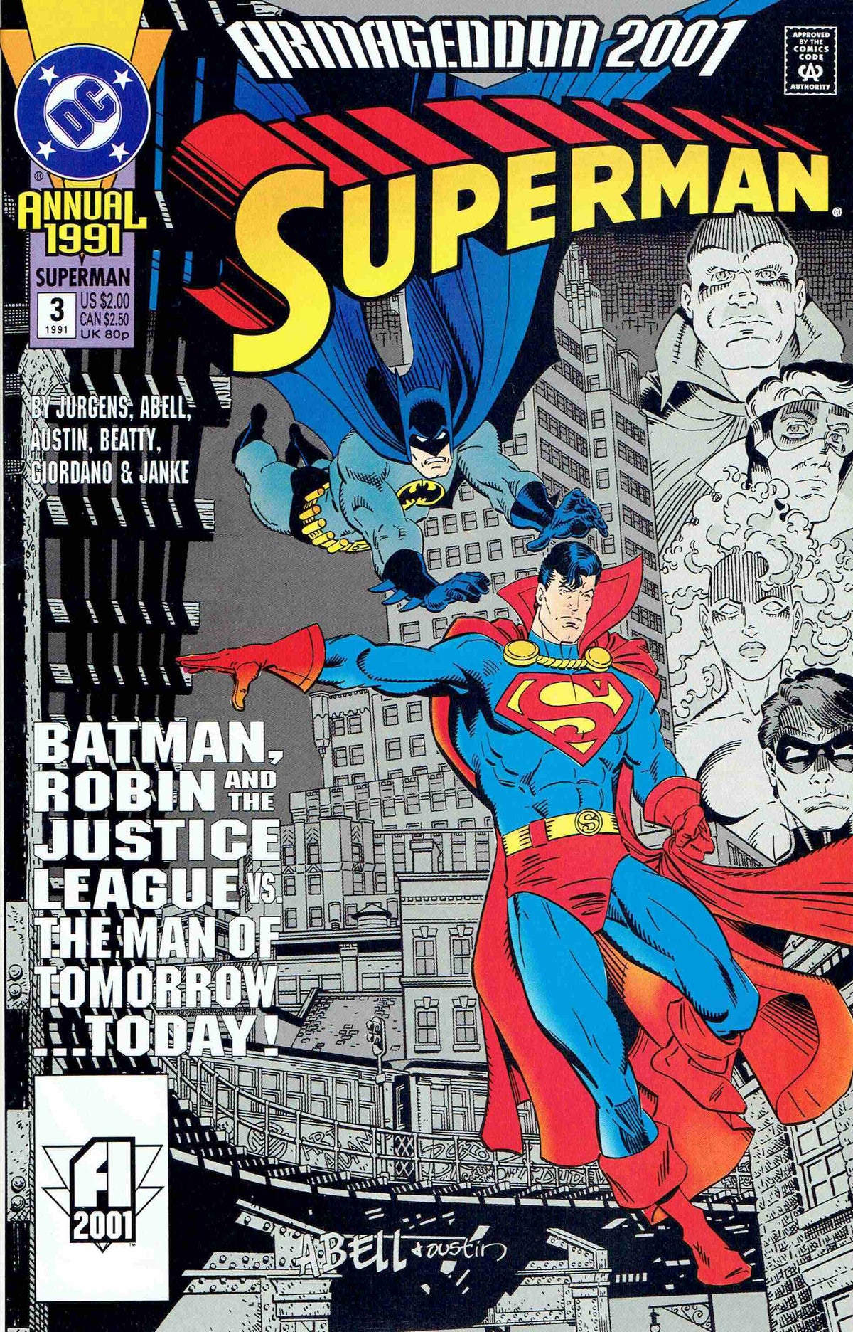 Superman Annual #3 CVR A DC Comics 1991 FN