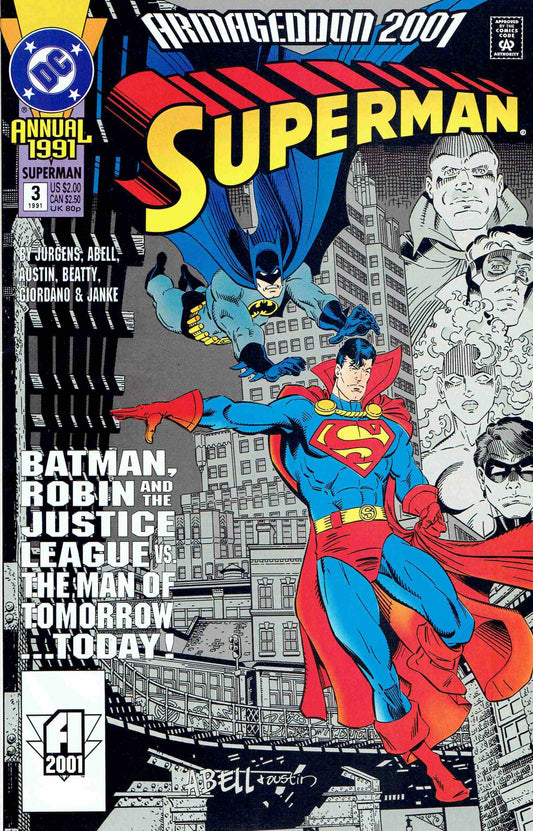 Superman Annual #3 CVR A DC Comics 1991 FN