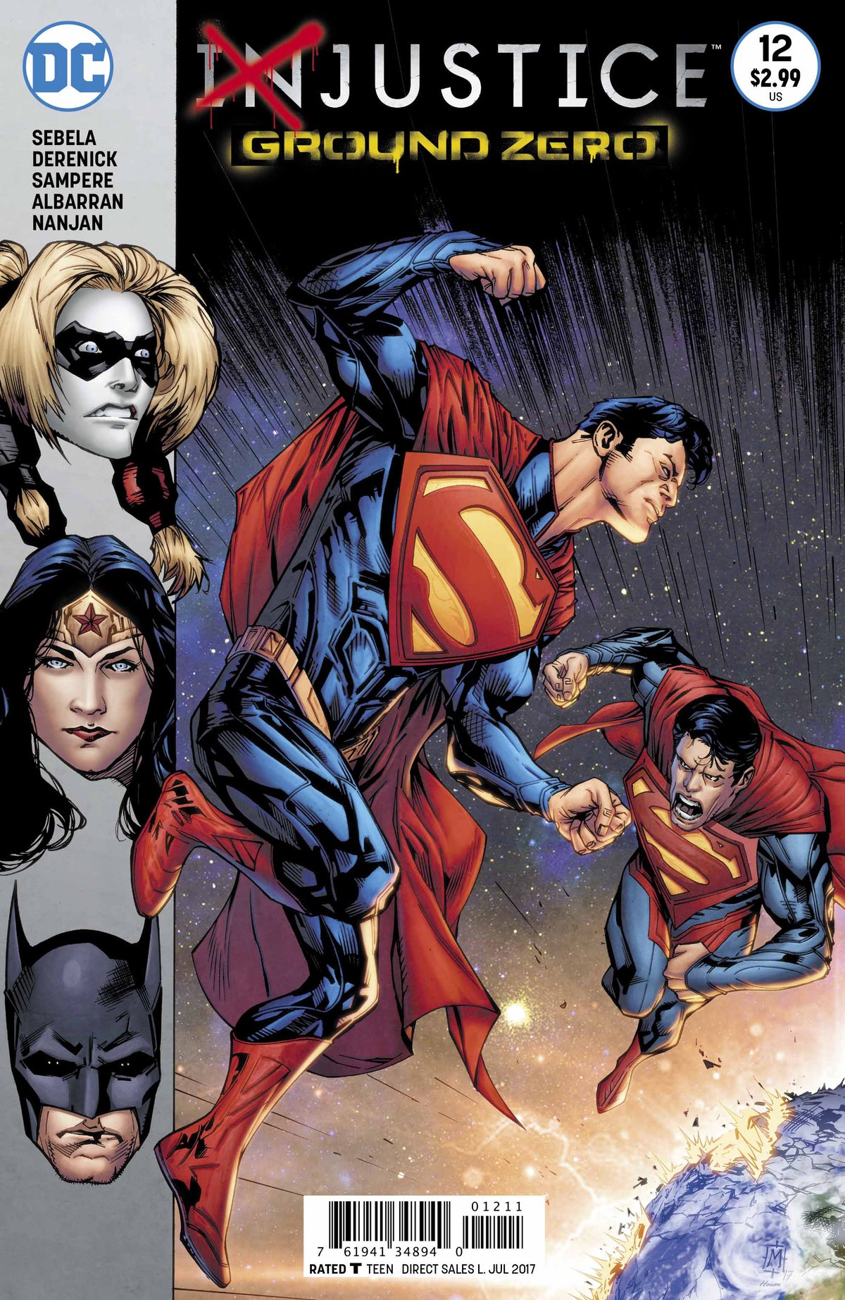 Injustice: Ground Zero #12 CVR A dc comics 2017 FN