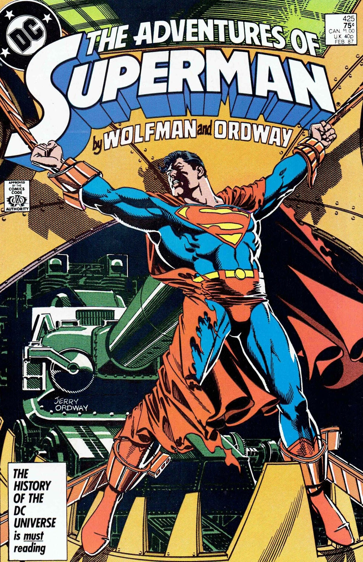 Adventures of Superman #425 CVR A DC Comics 1987 FN