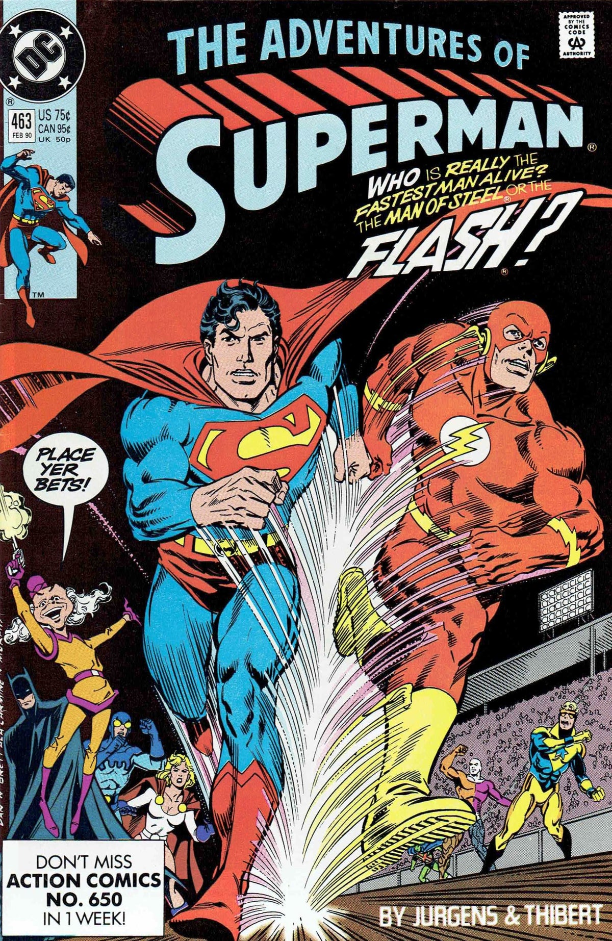 Adventures of Superman #463 CVR A DC Comics 1990 FN