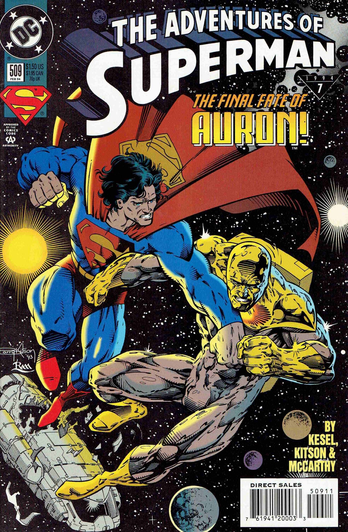 Adventures of Superman #509 CVR A DC Comics 1994 FN