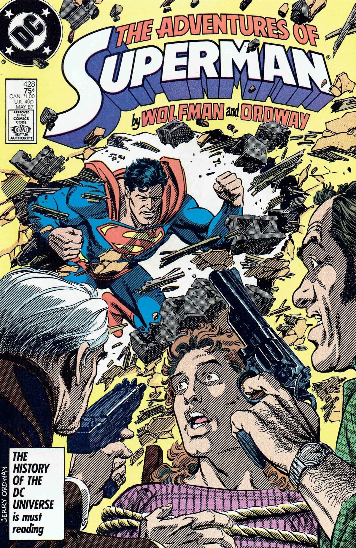 Adventures of Superman #428 CVR A DC Comics 1987 FN
