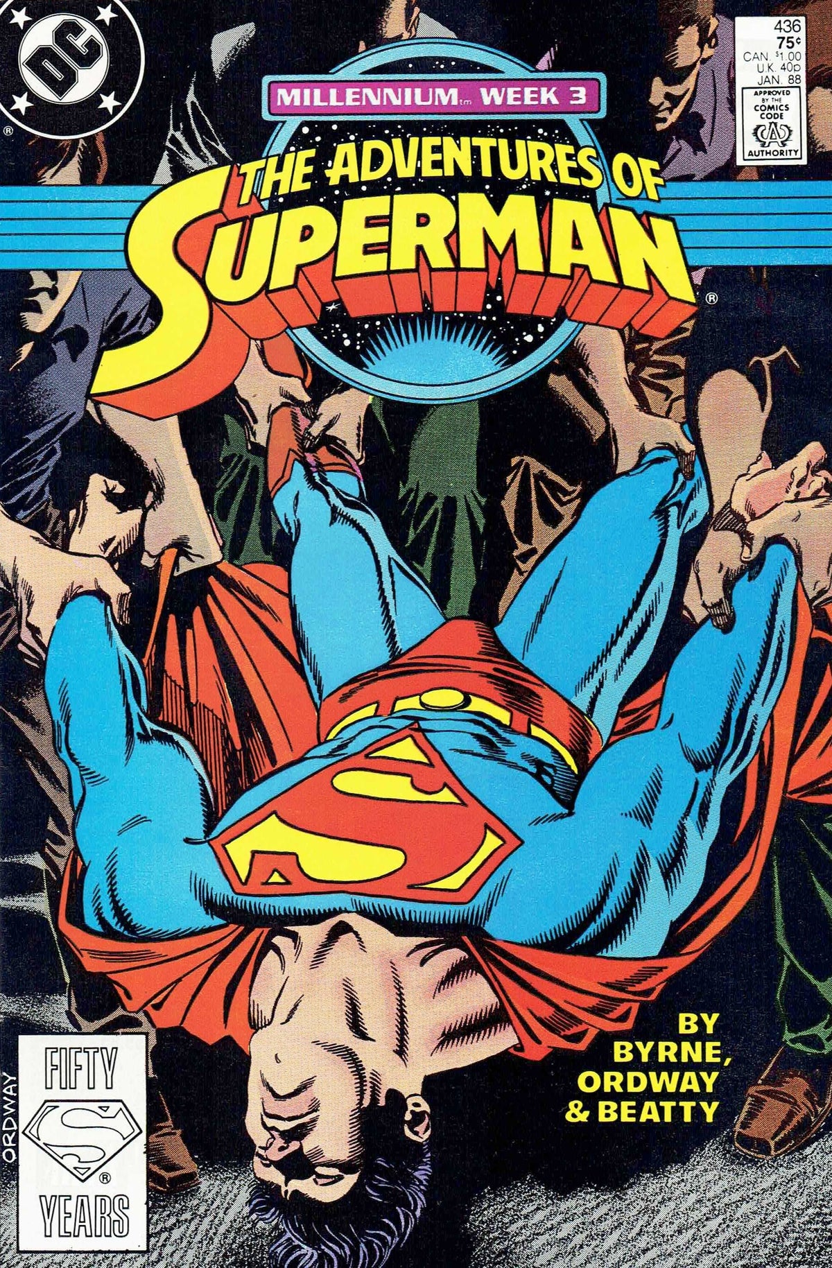 Adventures of Superman #436 CVR A DC Comics 1987 FN