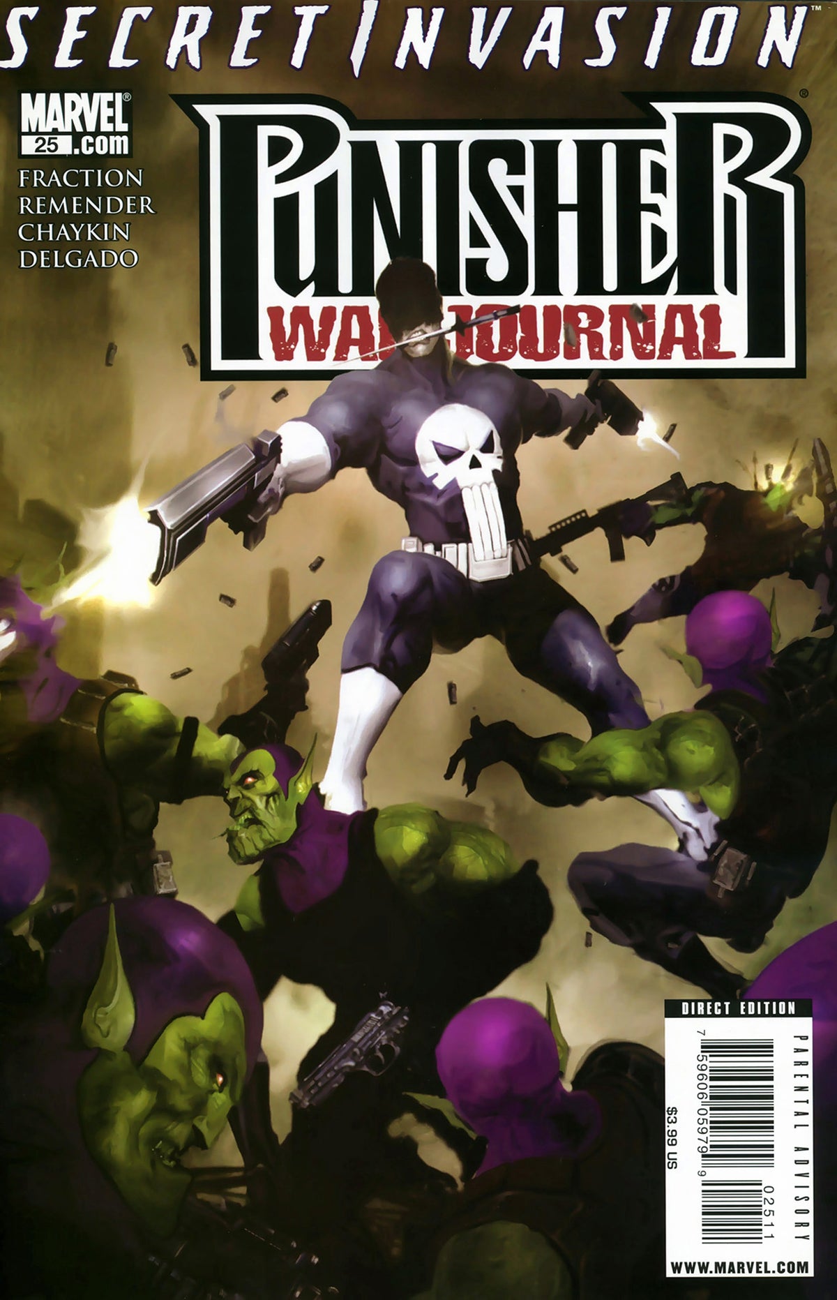 Punisher War Journal #25 CVR A Marvel 2008 FN