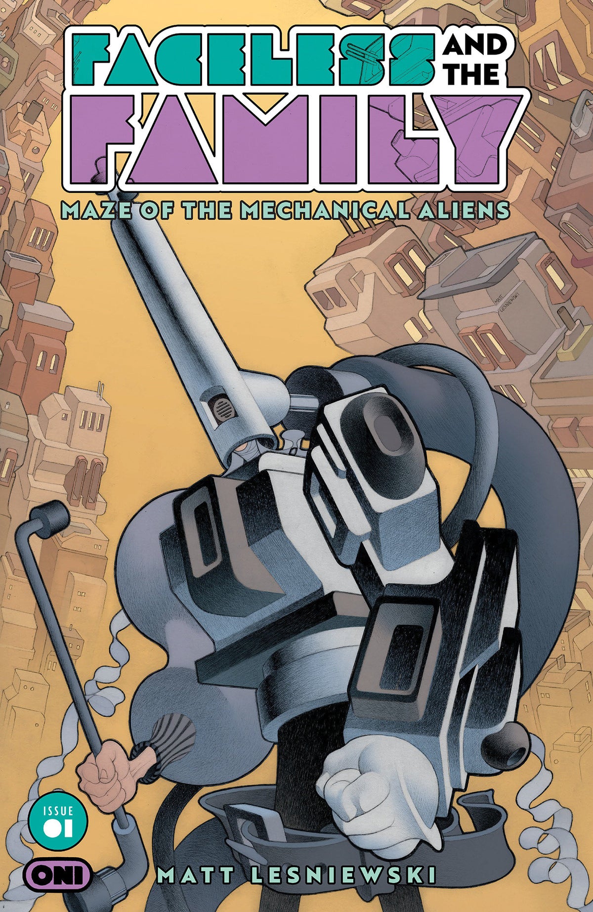 FACELESS AND THE FAMILY MAZE OF THE MECHANICAL ALIENS #1 3rd Printing (VF/NM)