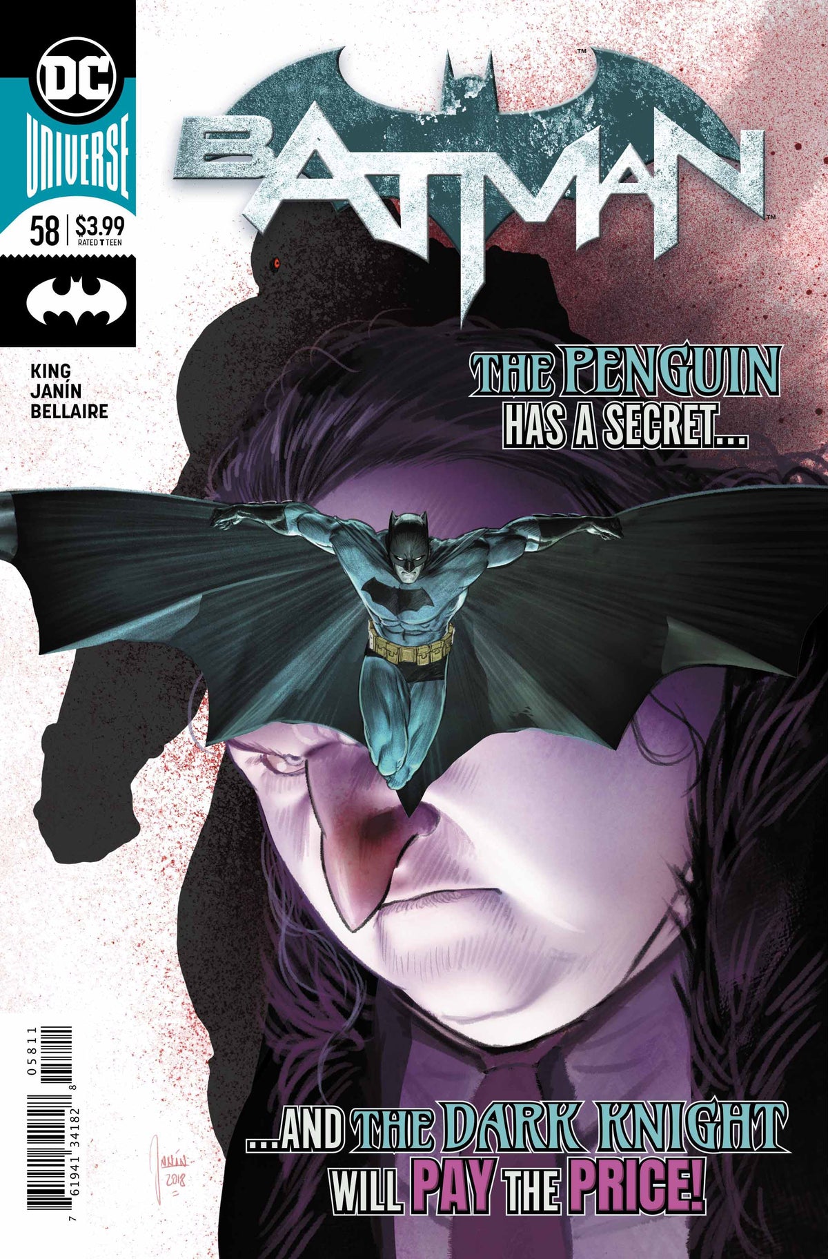 Batman #58 CVR A DC Comics 2018 VF/NM