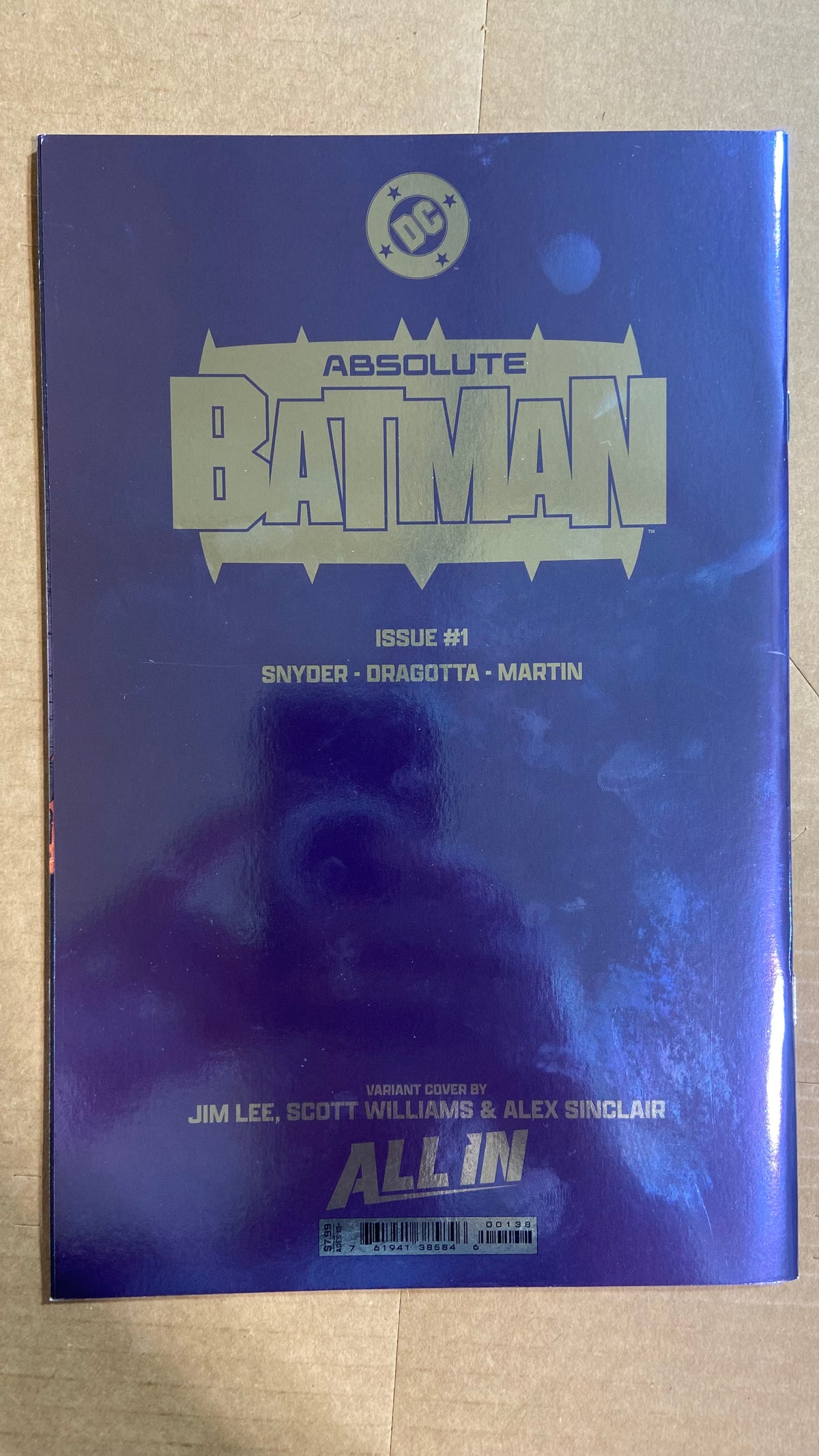 ABSOLUTE BATMAN #1 CVR J JIM LEE FOIL VAR (FN/VF)