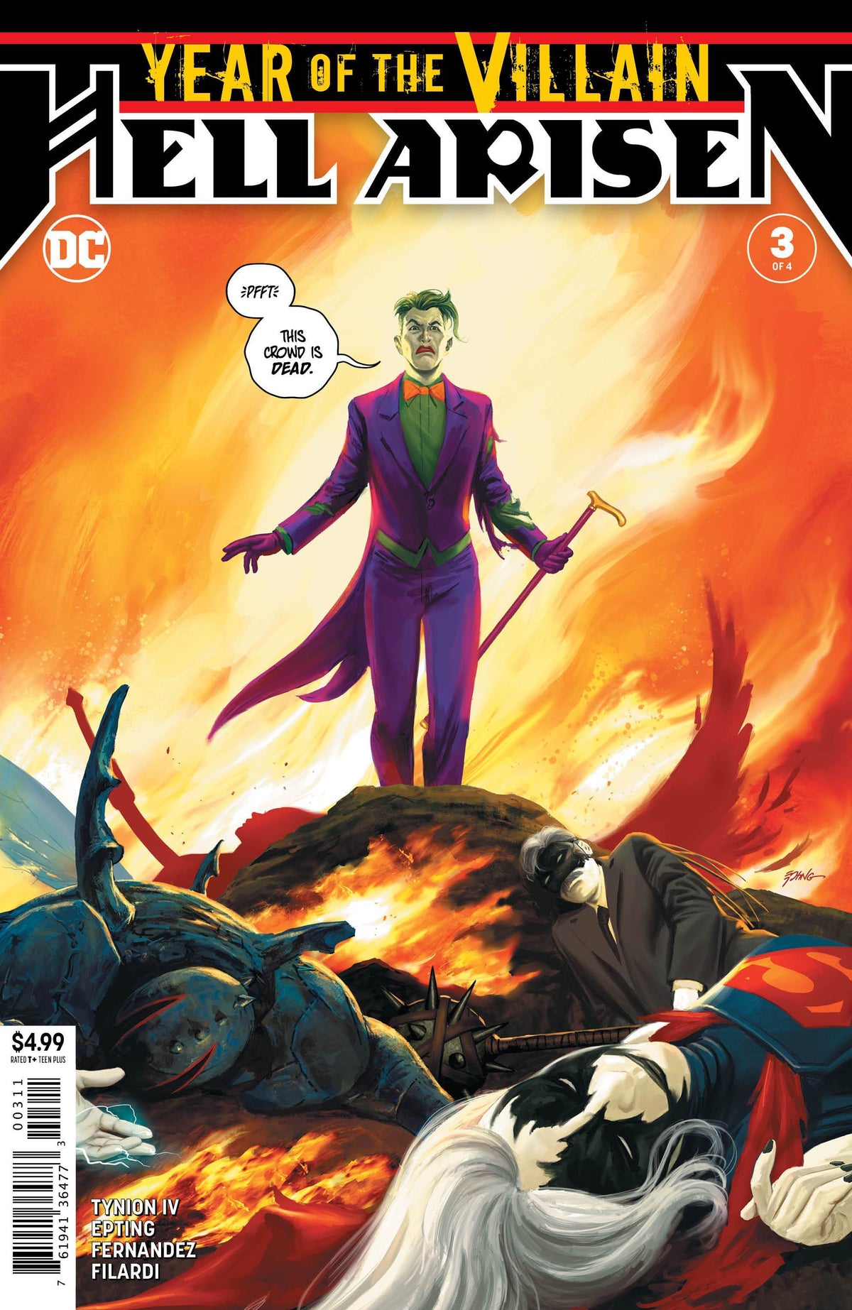 Year of the Villain: Hell Arisen #3 1st Full Punchline CVR A DC Comics 2020 FN
