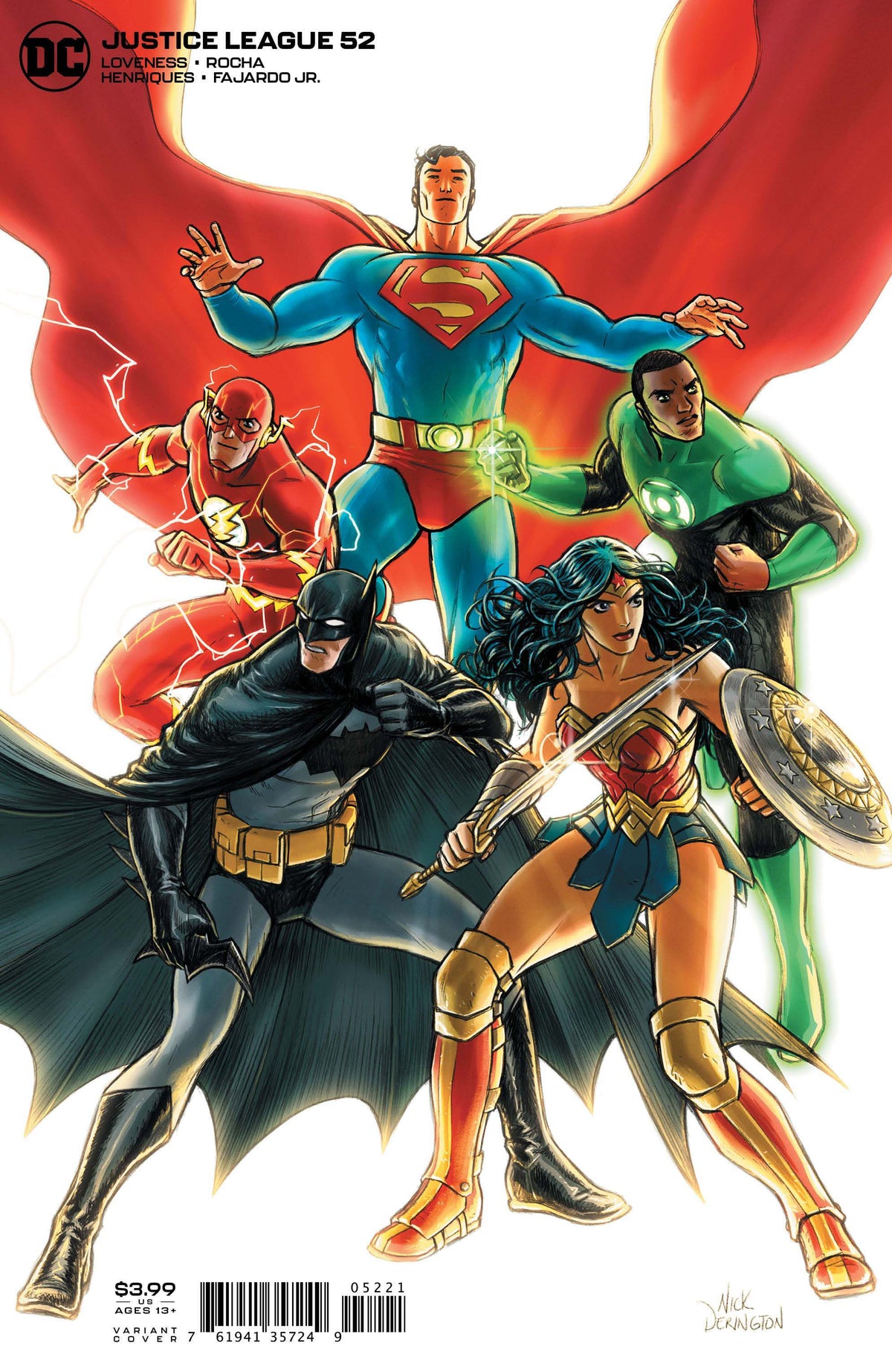 Justice League #52 CVR B DC Comics 2020 FN