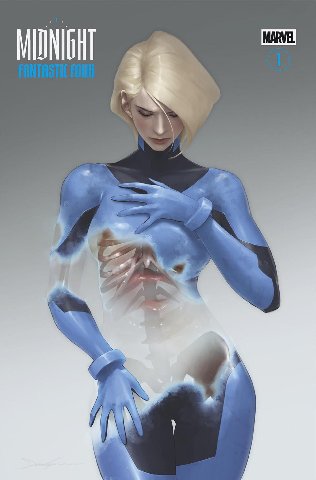 MIDNIGHT FANTASTIC FOUR #1 COVER E JEEHYUNG LEE MIDNIGHT GALLERY 1:25 VARIANT (VF/NM)