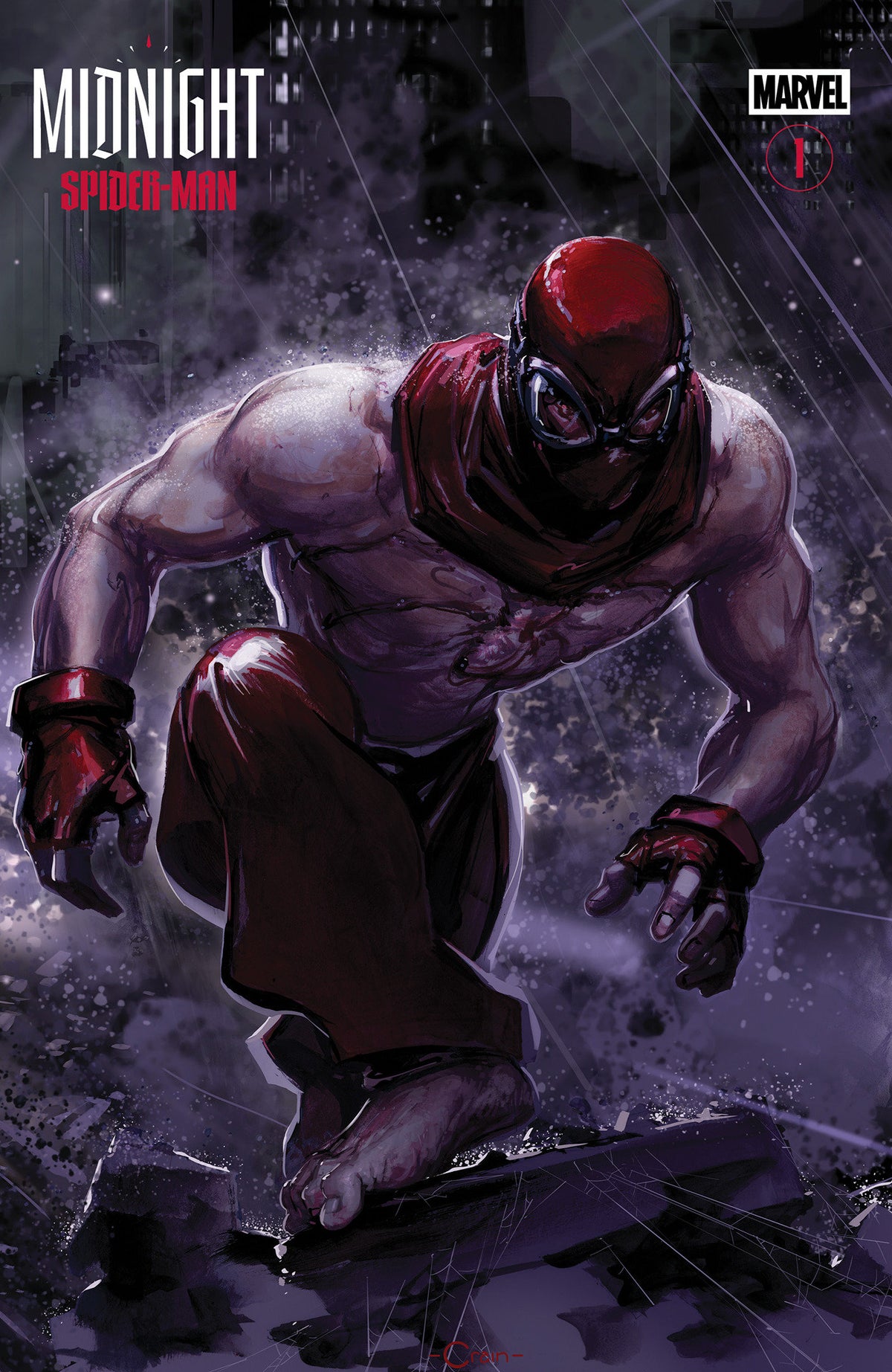MIDNIGHT SPIDER-MAN #1 COVER F CLAYTON CRAIN 3-PART CONNECTING VARIANT (VF/NM)