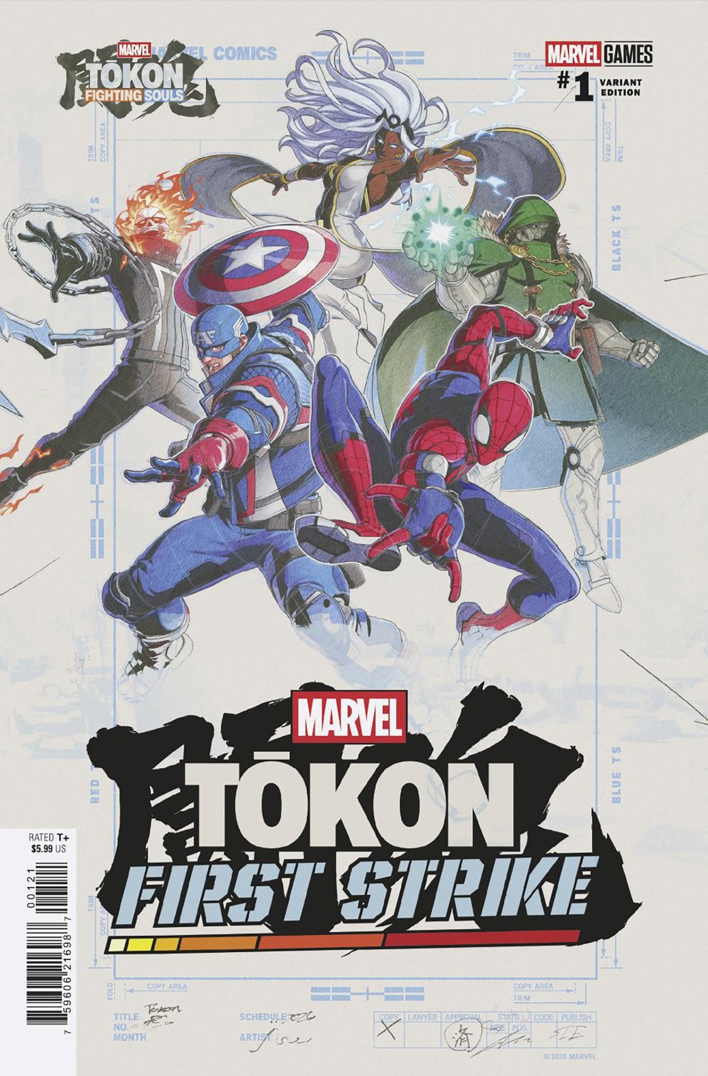 MARVEL TOKON: FIRST STRIKE #1 MARVEL TOKON: FIGHTING SOULS VARIANT (VF/NM)