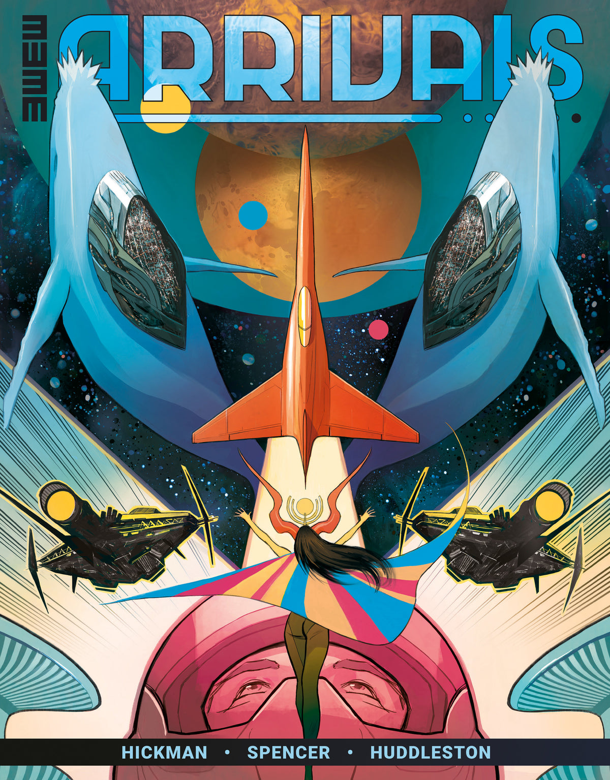 Arrivals #1 (CVR A) (3W3M) (Mike Huddleston) (VF/NM)