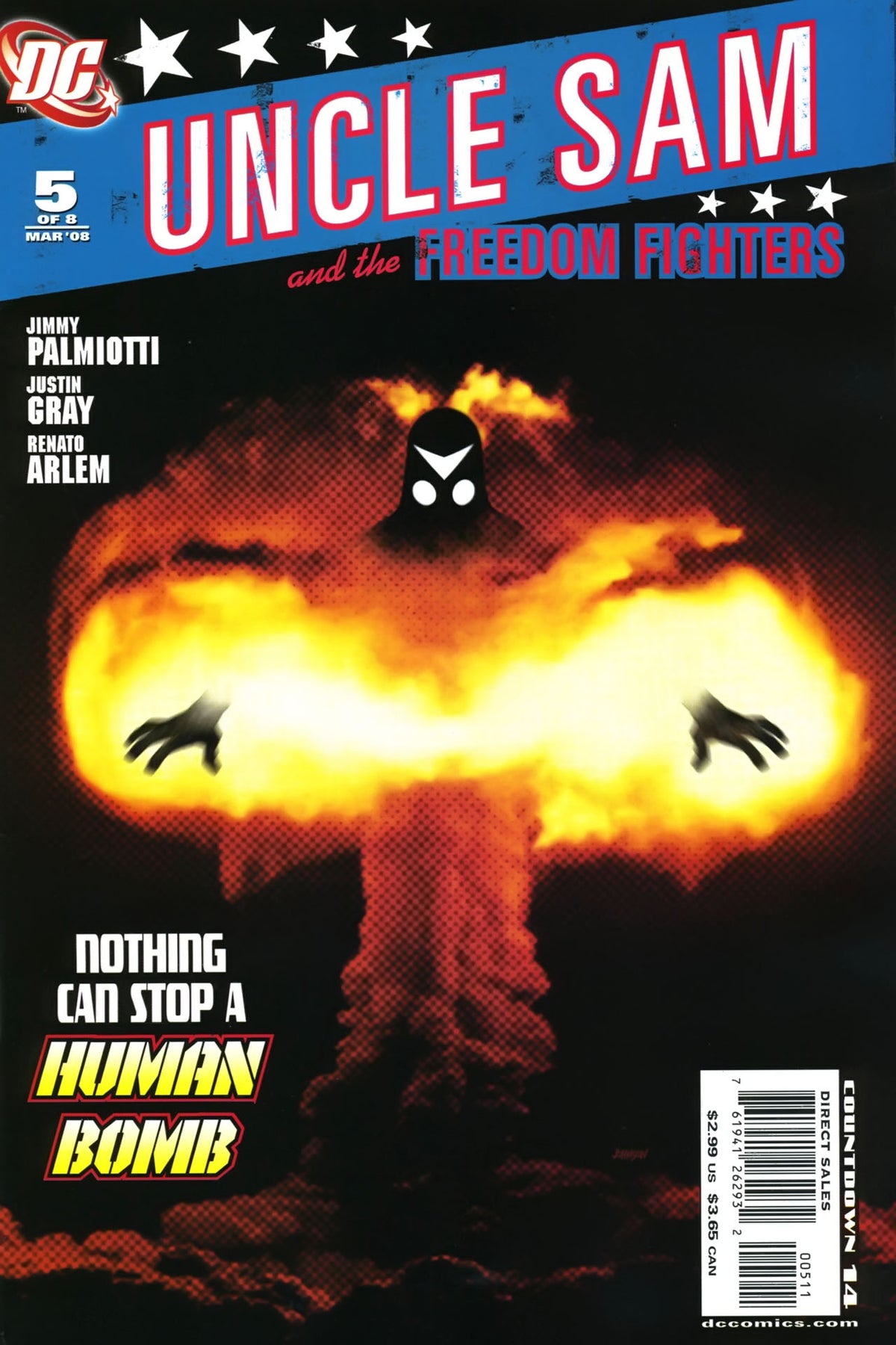Uncle Sam and the Freedom Fighters #5 CVR A DC Comics 2008 FN