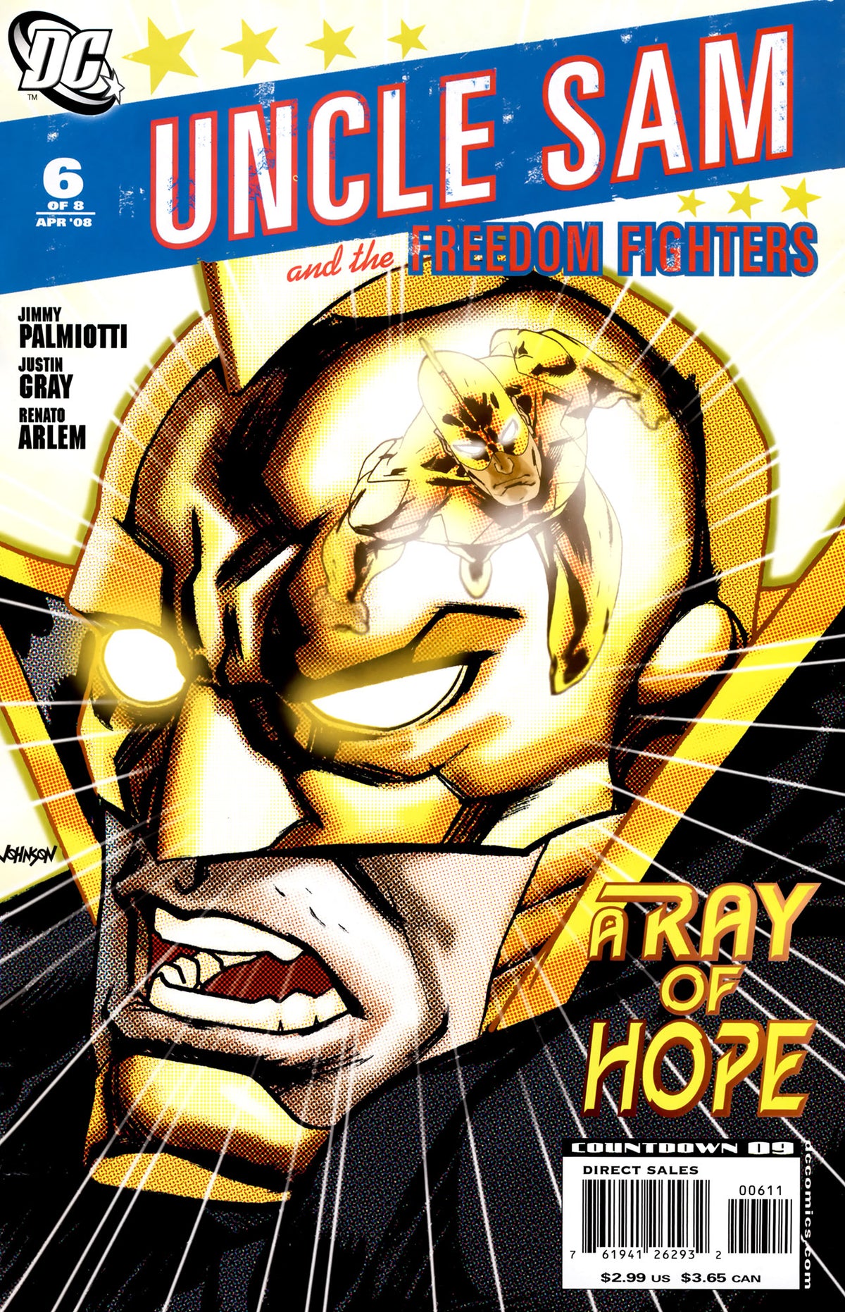 Uncle Sam and the Freedom Fighters #6 CVR A DC Comics 2008 FN