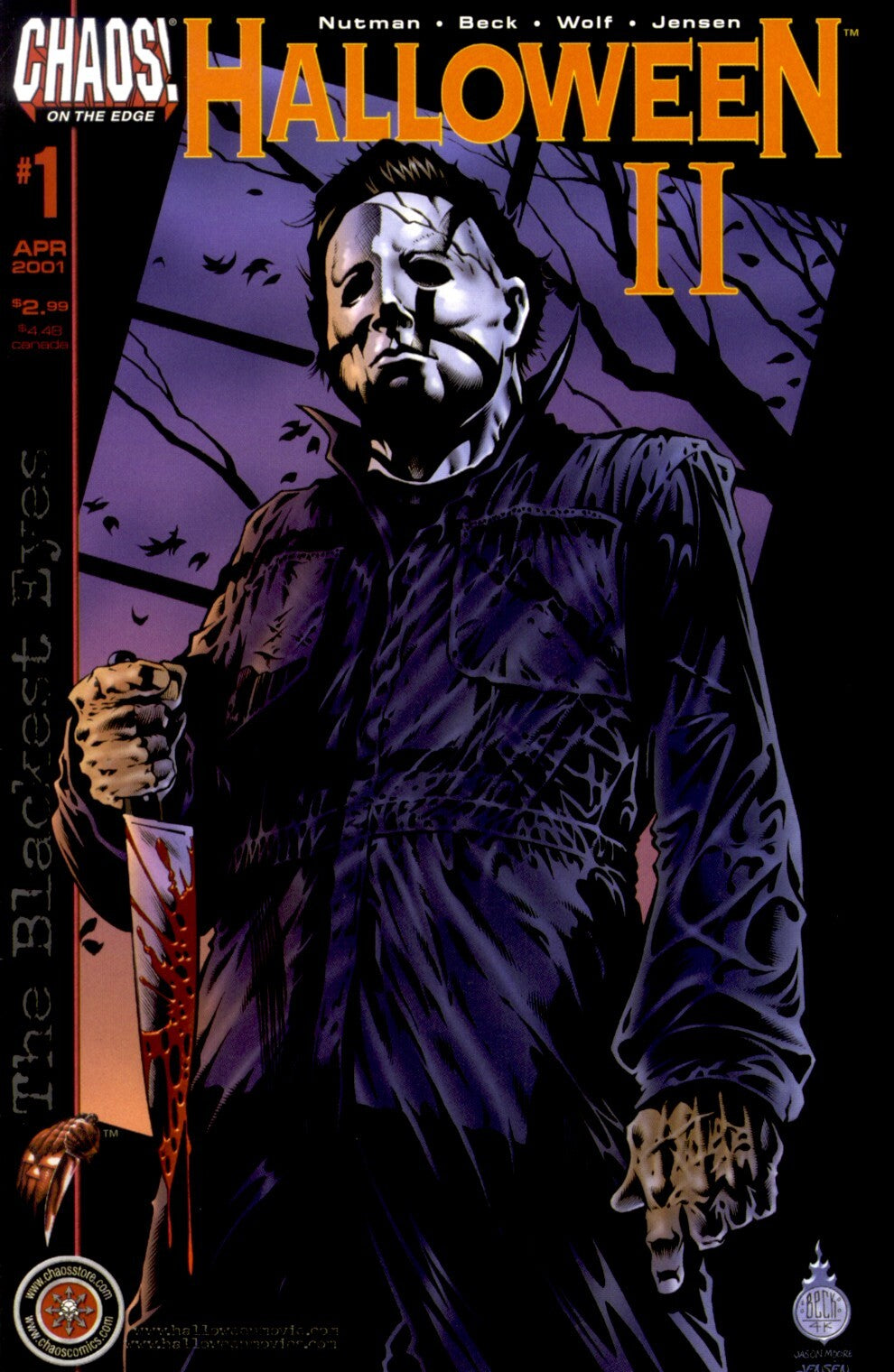 Halloween II: The Blackest Eyes #1 CVR A Chaos! Comics 2001 FN
