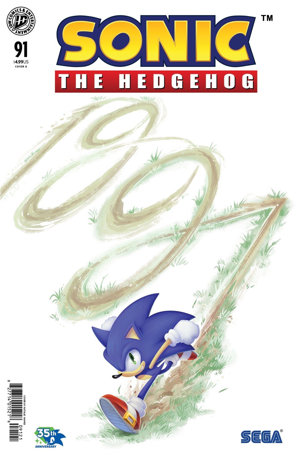 Sonic the Hedgehog #91 Variant B (Haines) (VF/NM) - Packrat Comics
