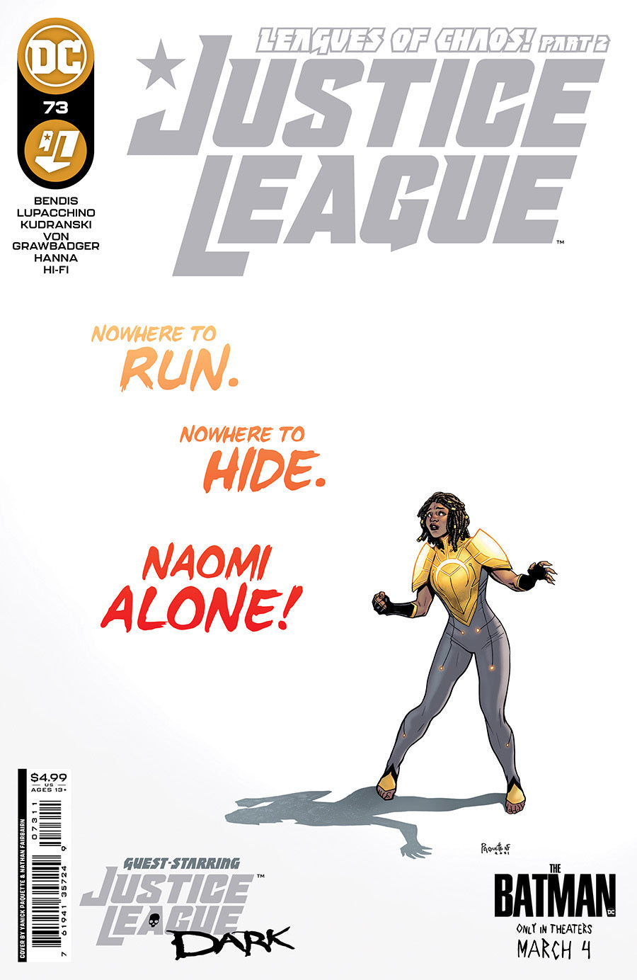 Justice League #73 CVR A DC Comics 2022 FN