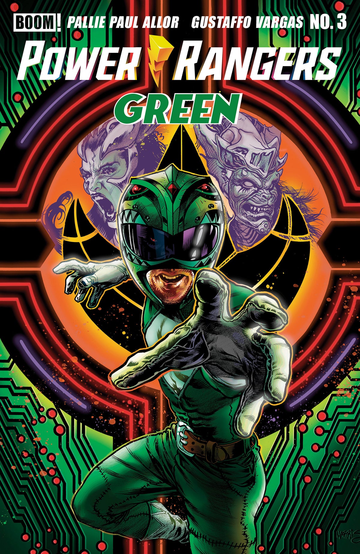 Power Rangers Green #3 A Main (Dressed, Harris) (VF/NM)