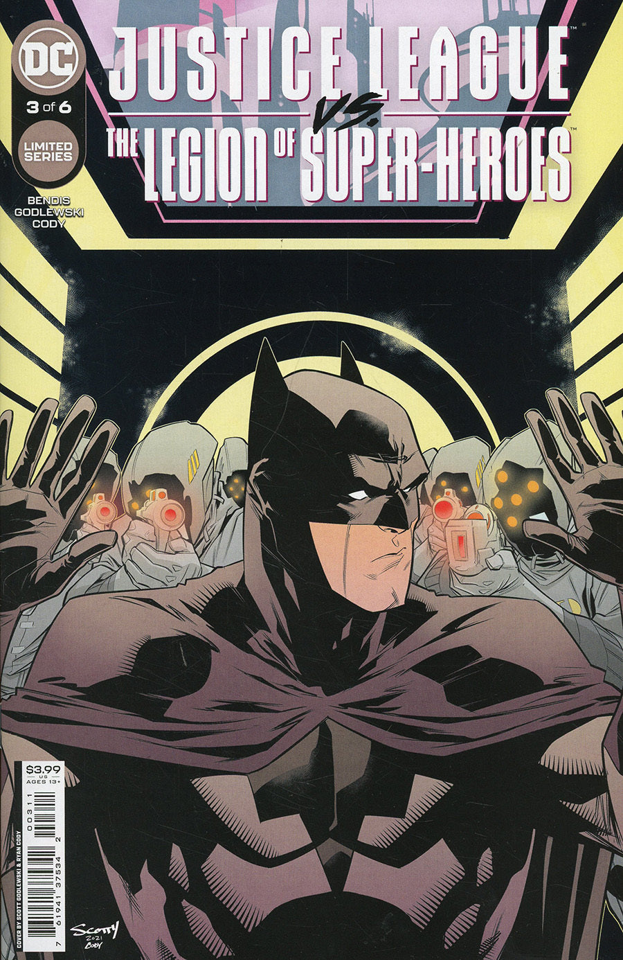 Justice League vs. The Legion of Super-Heroes #3 CVR A DC Comics 2022 FN