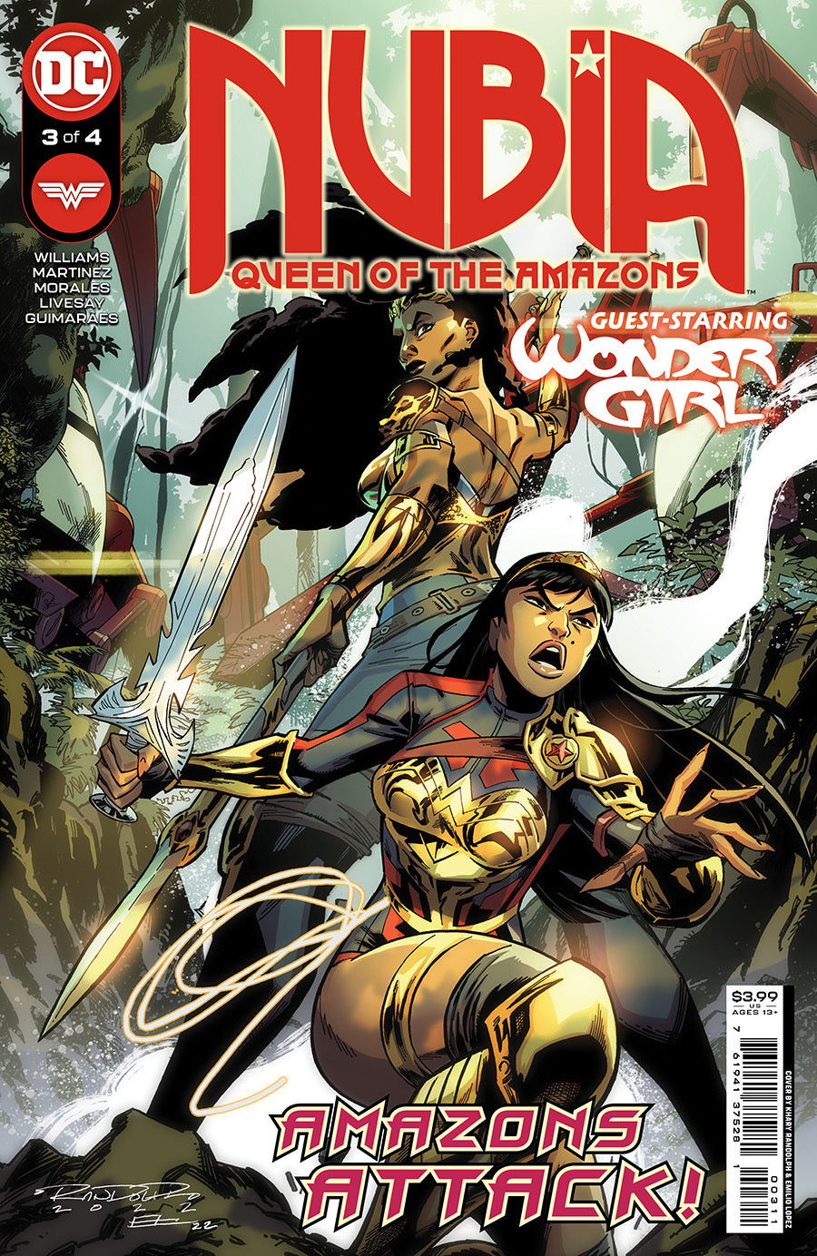 Nubia: Queen of the Amazons #3 CVR A DC Comics 2022 FN