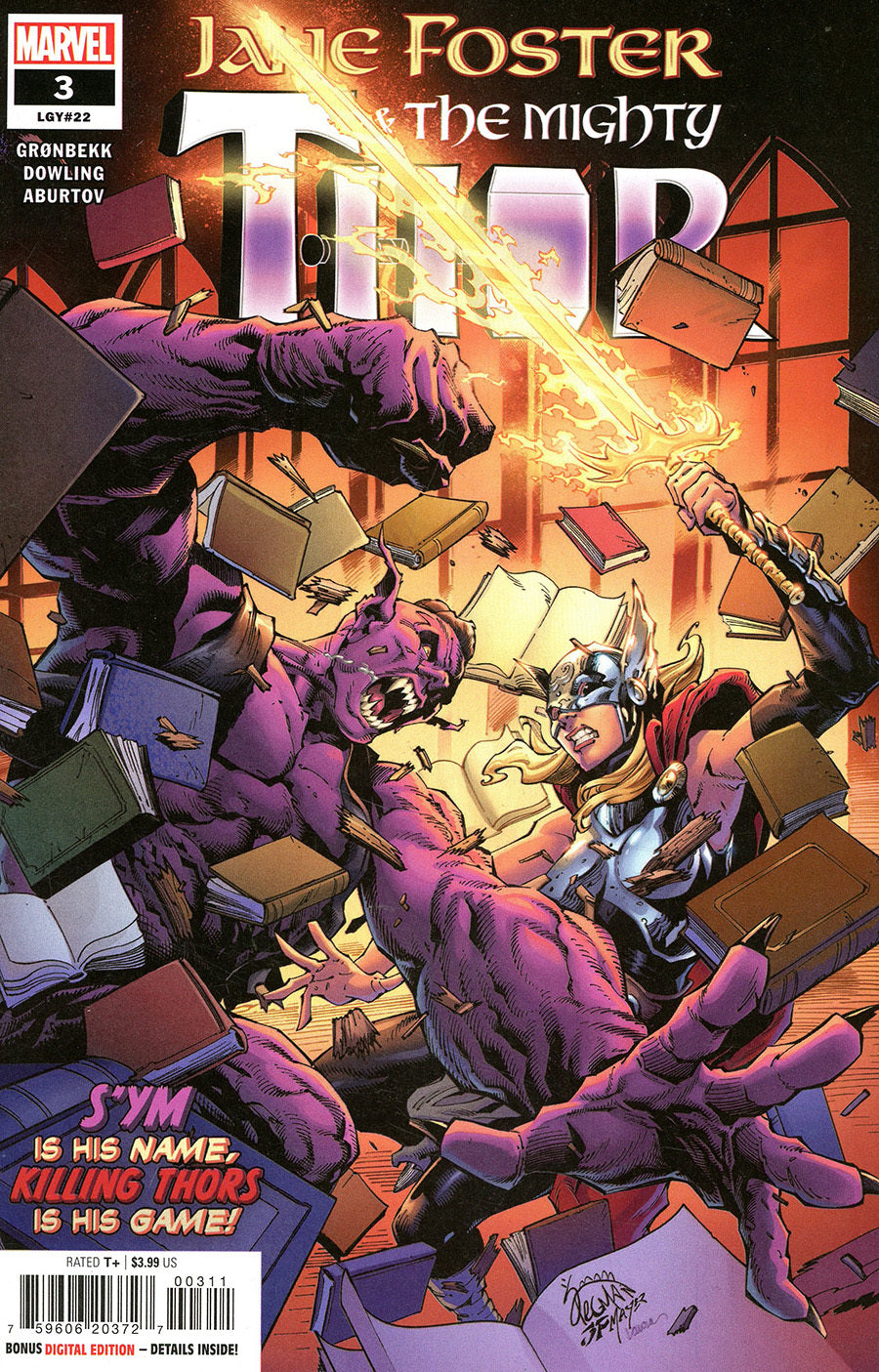Jane Foster & The Mighty Thor #3 CVR A Marvel 2022 FN