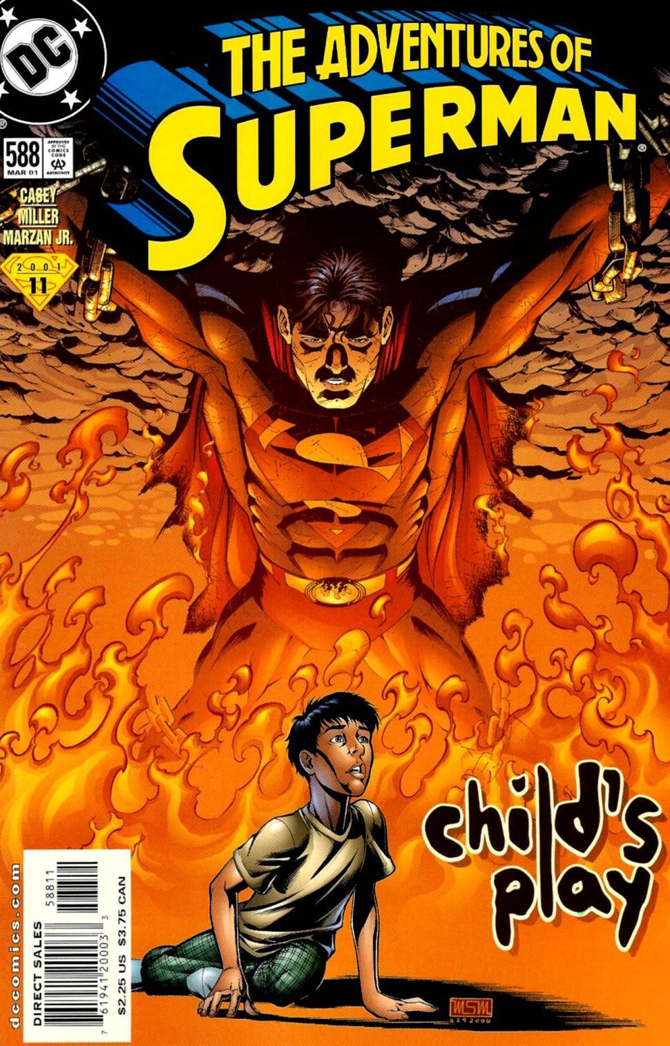 Adventures of Superman #588 CVR A DC Comics 2001 FN