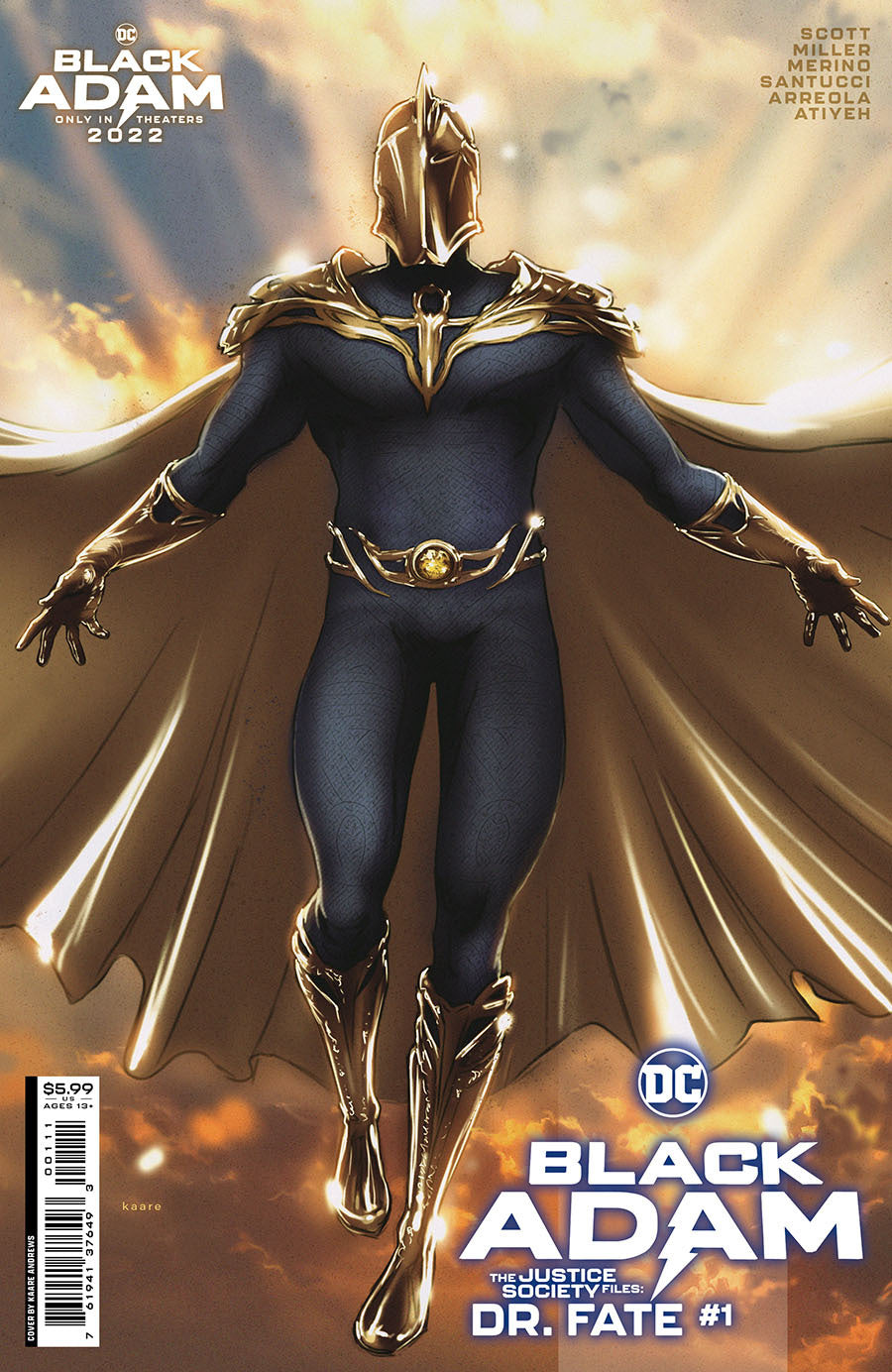 Black Adam: The Justice Society Files #4 CVR A DC Comics 2022 FN