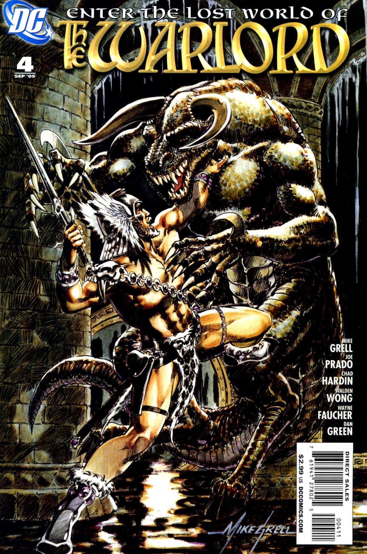 Warlord #4 CVR A DC Comics 2009 FN