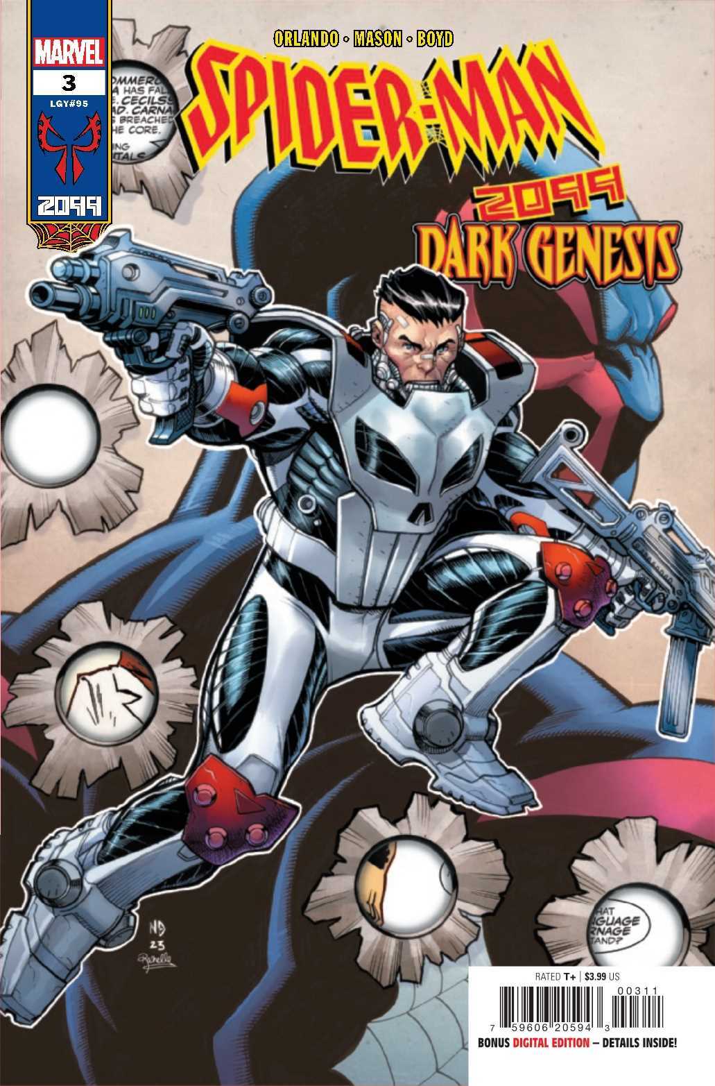 Spider-Man 2099: Dark Genesis #3 CVR A Marvel 2023 VF