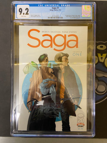 SAGA #1 CGC 9.2 - Packrat Comics