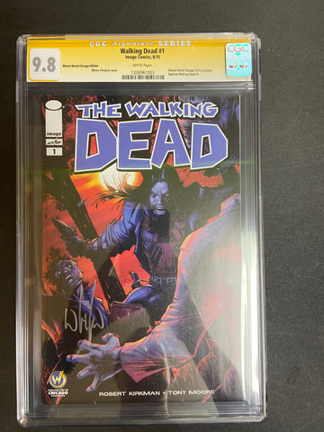 Walking Dead  #1  WW Chicago ED CGC 9.8 Signed by Whilce Portacio - Packrat Comics