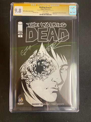 Walking Dead  #1  WW Des Moines ED CGC 9.8 Signed by Phil Hester and Eric Gapstur - Packrat Comics